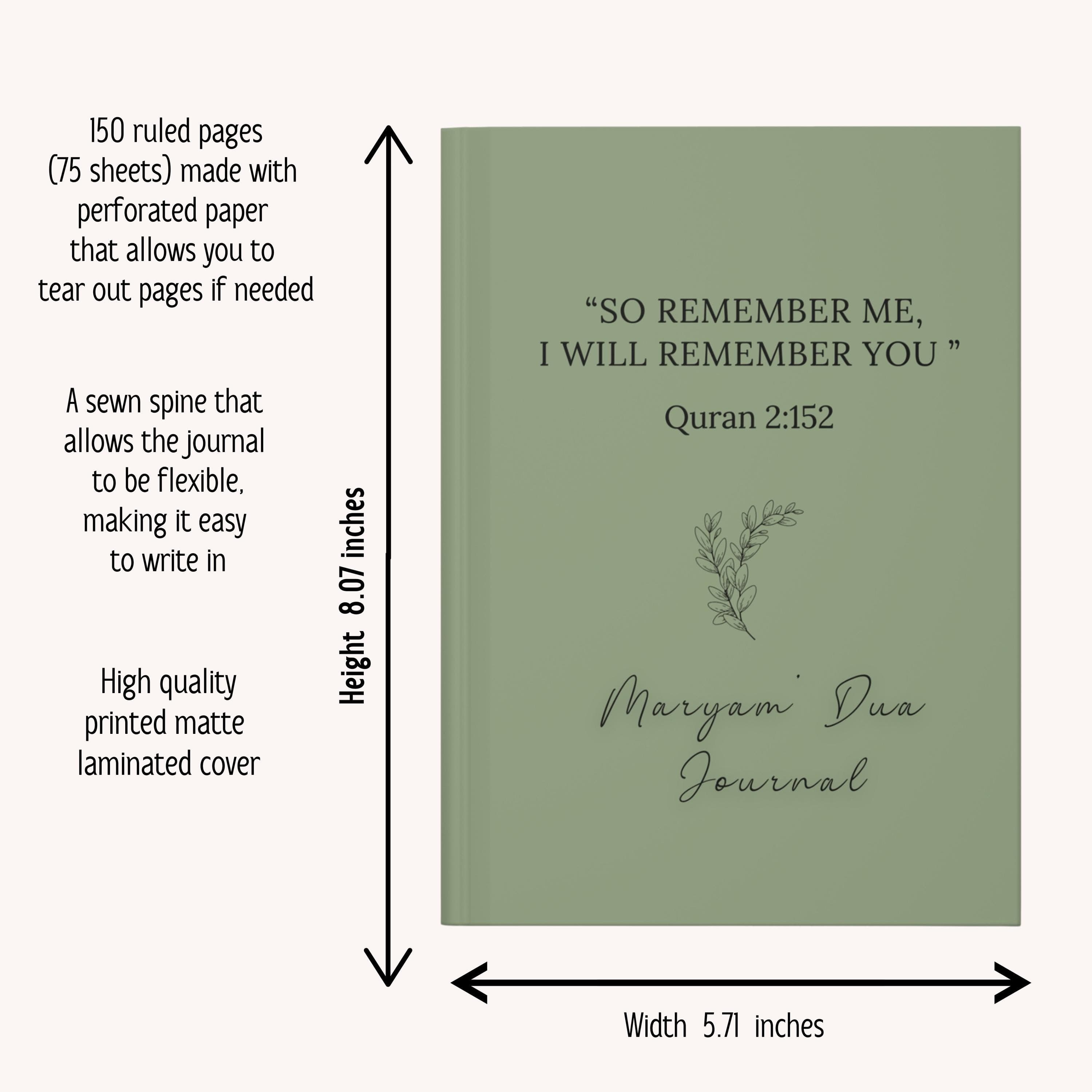 Personalized Muslim Journal, Islamic Prayer, Quran Study, Ramadan Eid Gifts For Women-Friends-Wife-Coworker-Family-Islamic Keepsake-Hijabi - image 3