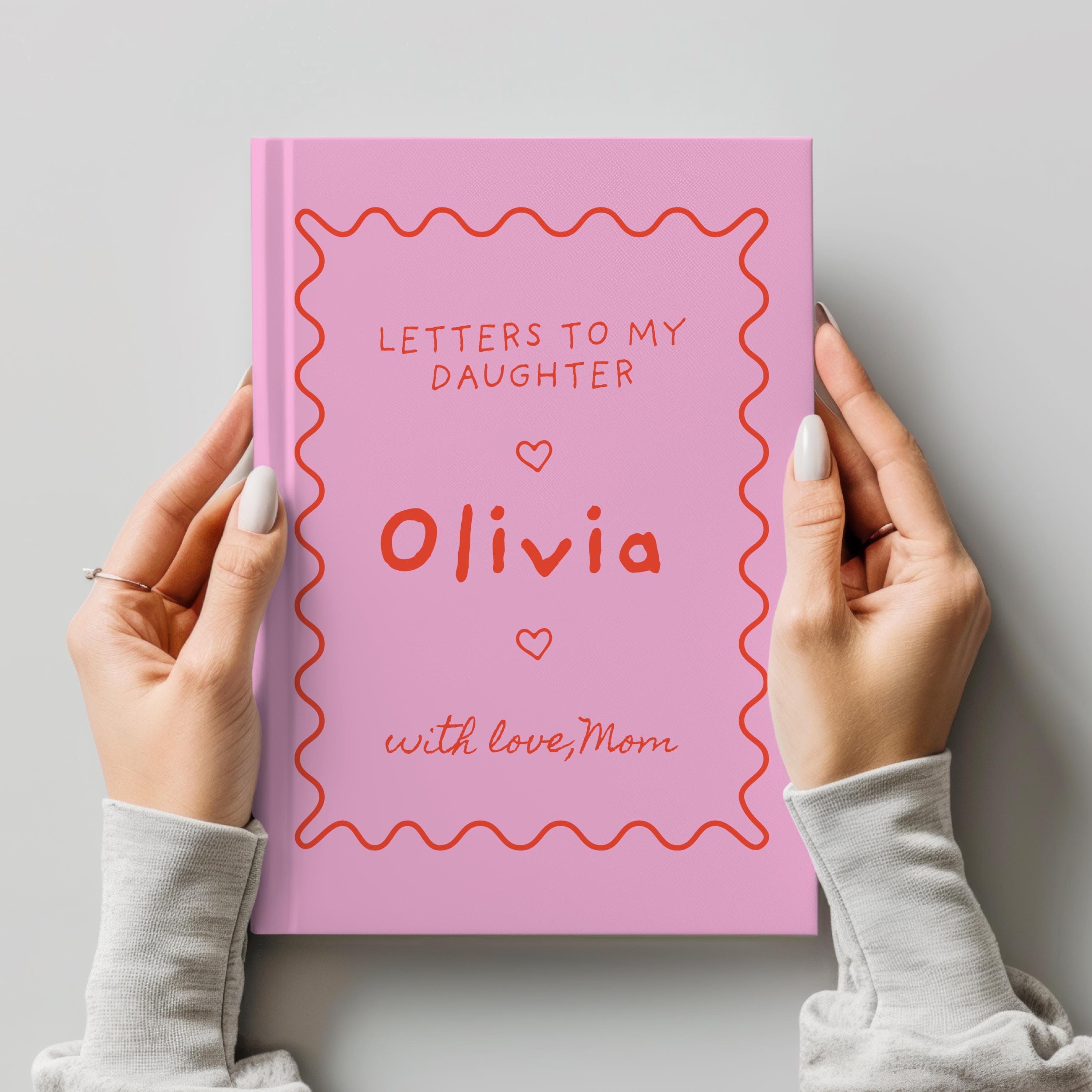 Personalized Letters To My Daughter Journal - Keepsake Gift-New Mom Present-Pregnancy Notebook - image 3