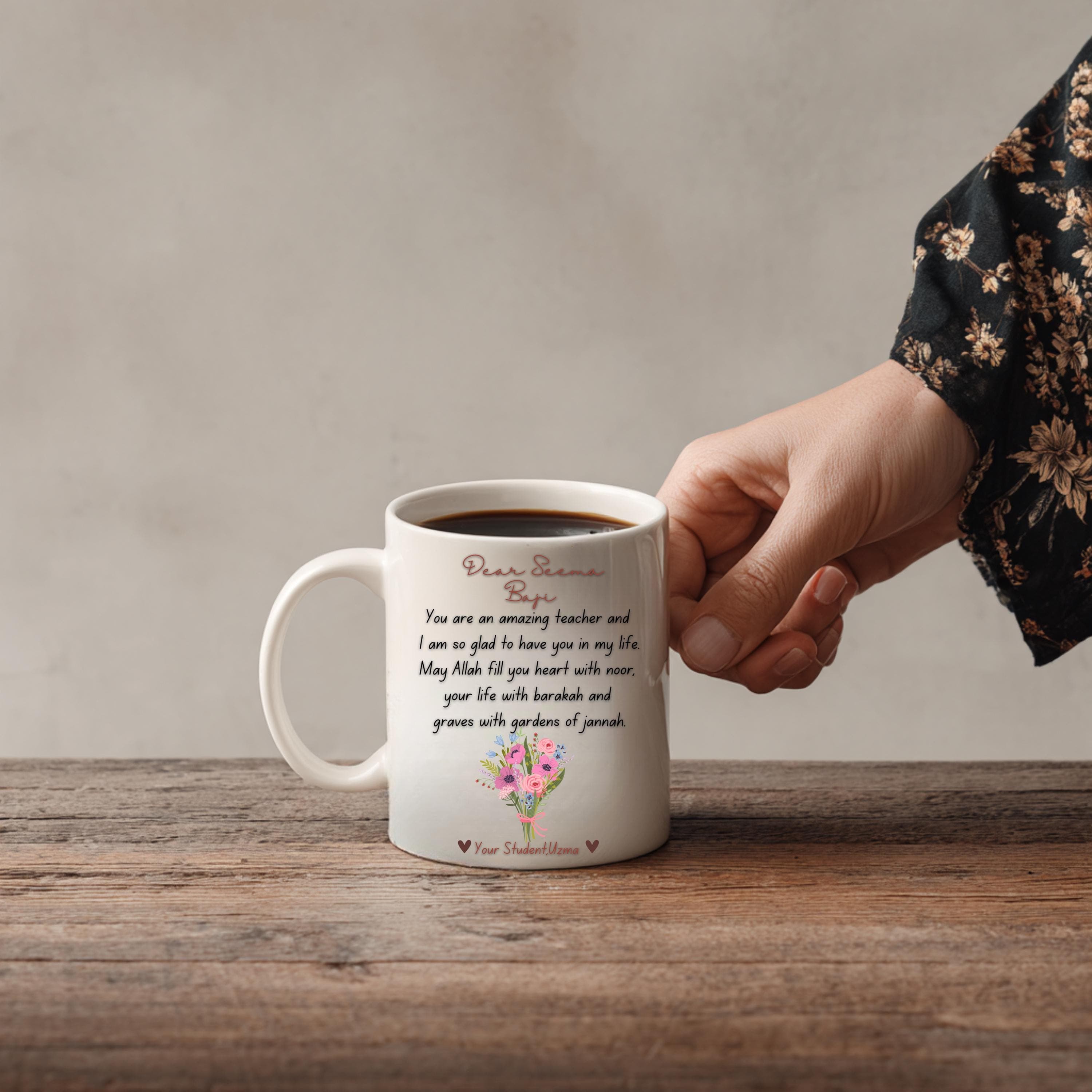 Islamic Teacher Mug,Ustadha Best Quran Teacher Tea Cup,Muslim Teacher Gift,Islamic Teacher Appreciation Day,JazakAllah Mug,Arabic Teacher - image 5