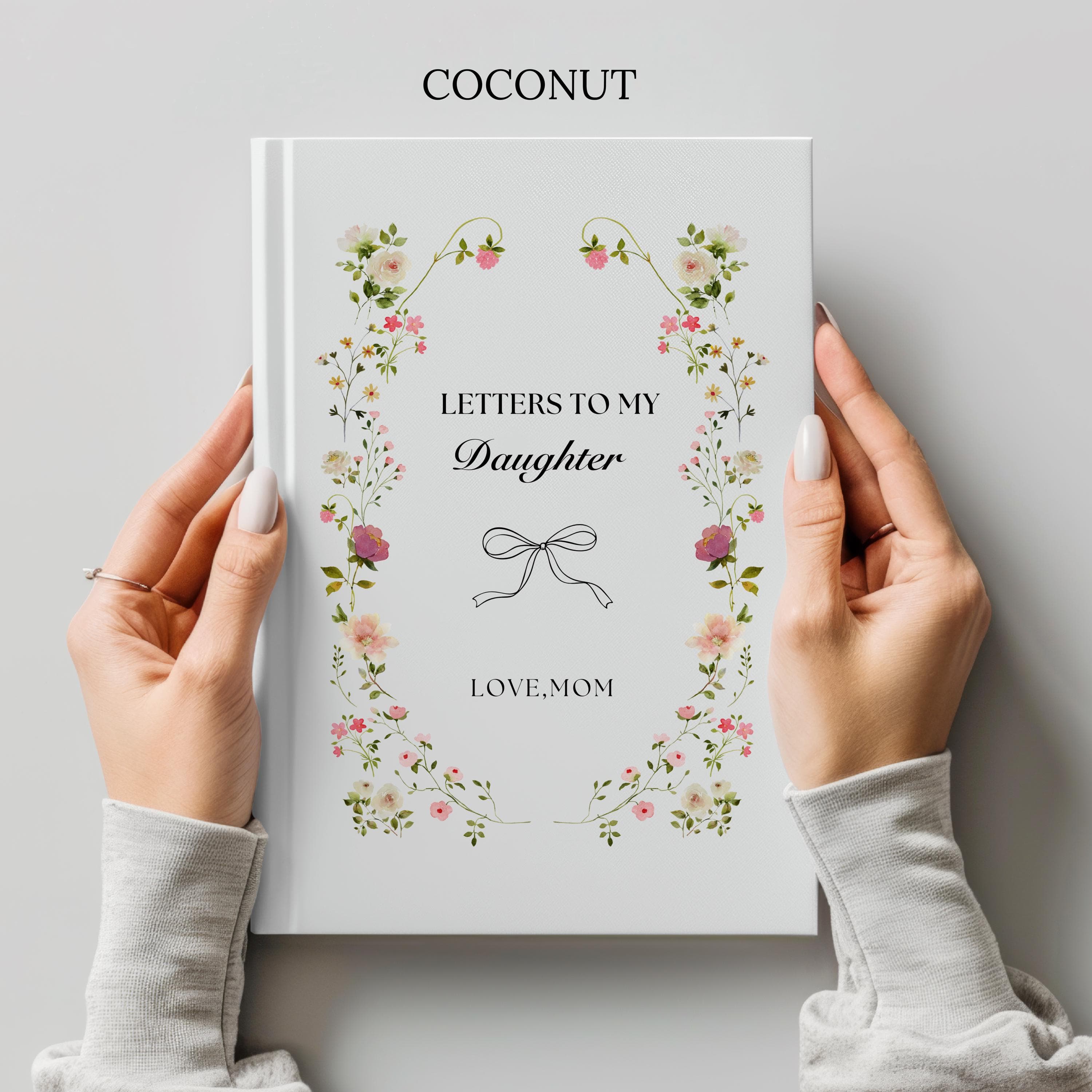 Letters to My Daughter Journal,Custom Floral Name Notebook,Baby Girl and Mom Gifts,Personalized Books Newborn,Gift for New Mom,Keepsake - image 4