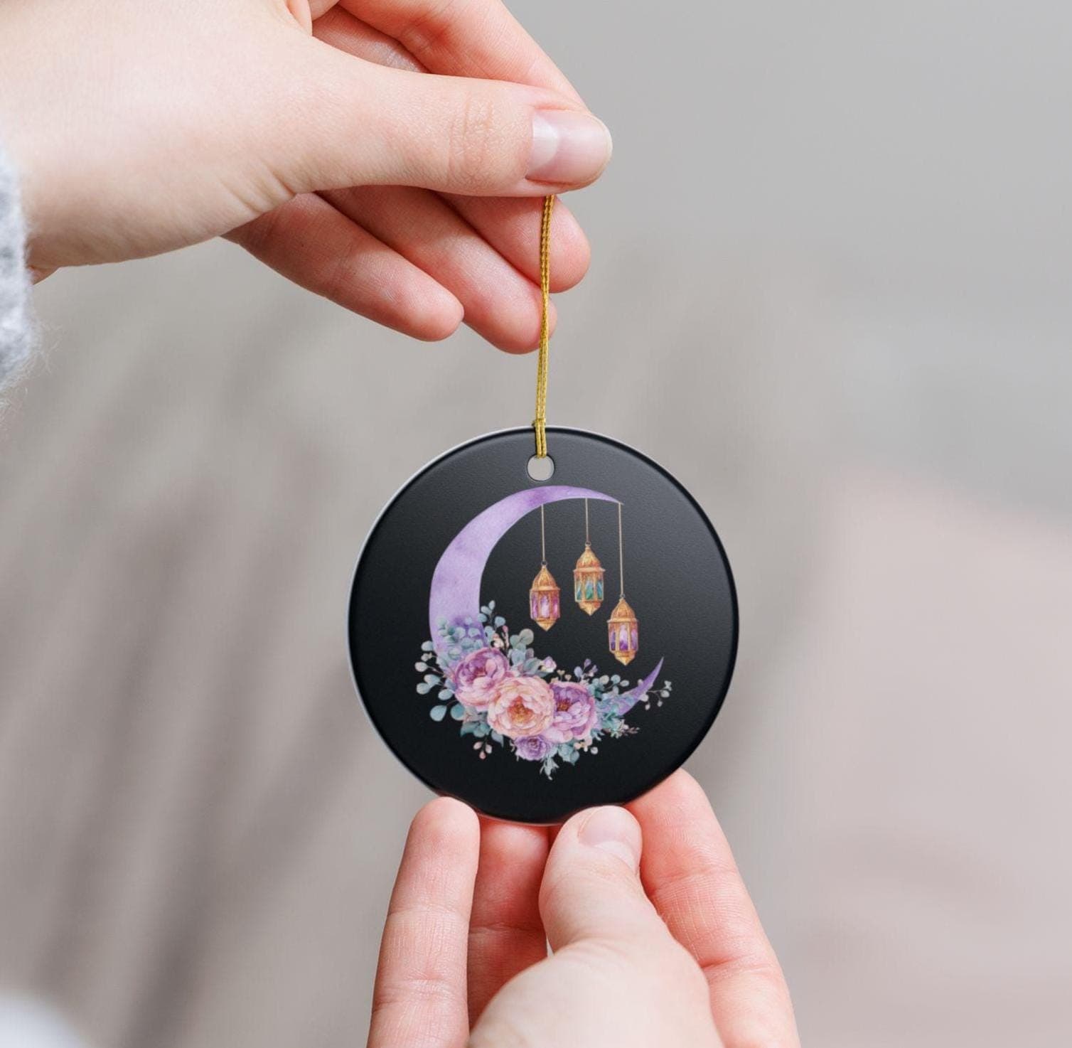 Ramadan Ornament Decoration-Home Decor-Party Supplies-Accessories-Banners- Garland-Eid Mubarak-Islamic Art-Muslim Gift-Masjid-Crescent Moon