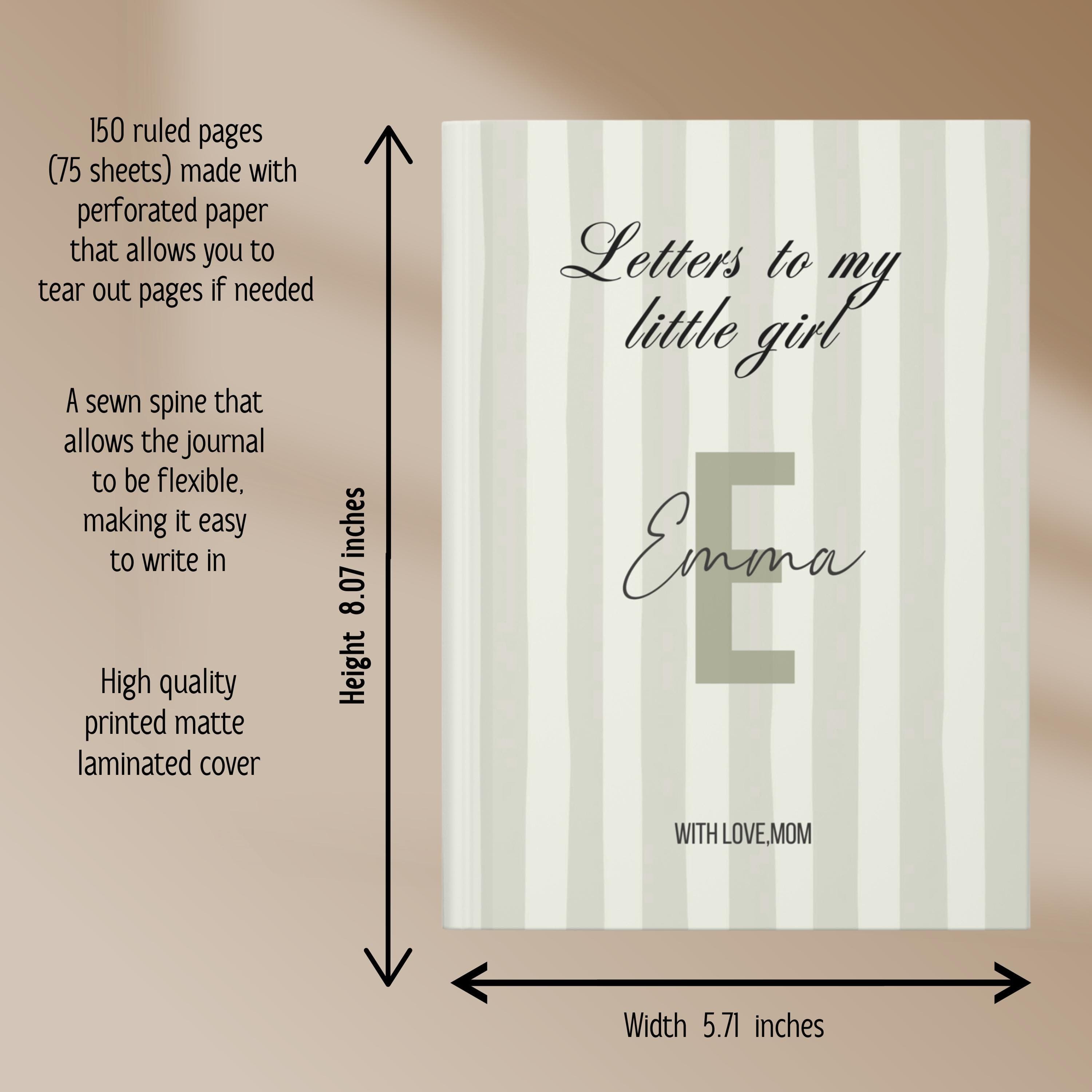 Personalized Letters To My Daughter Journal - New Mom Gift-Mom To Be-Baby Girl Present - image 4