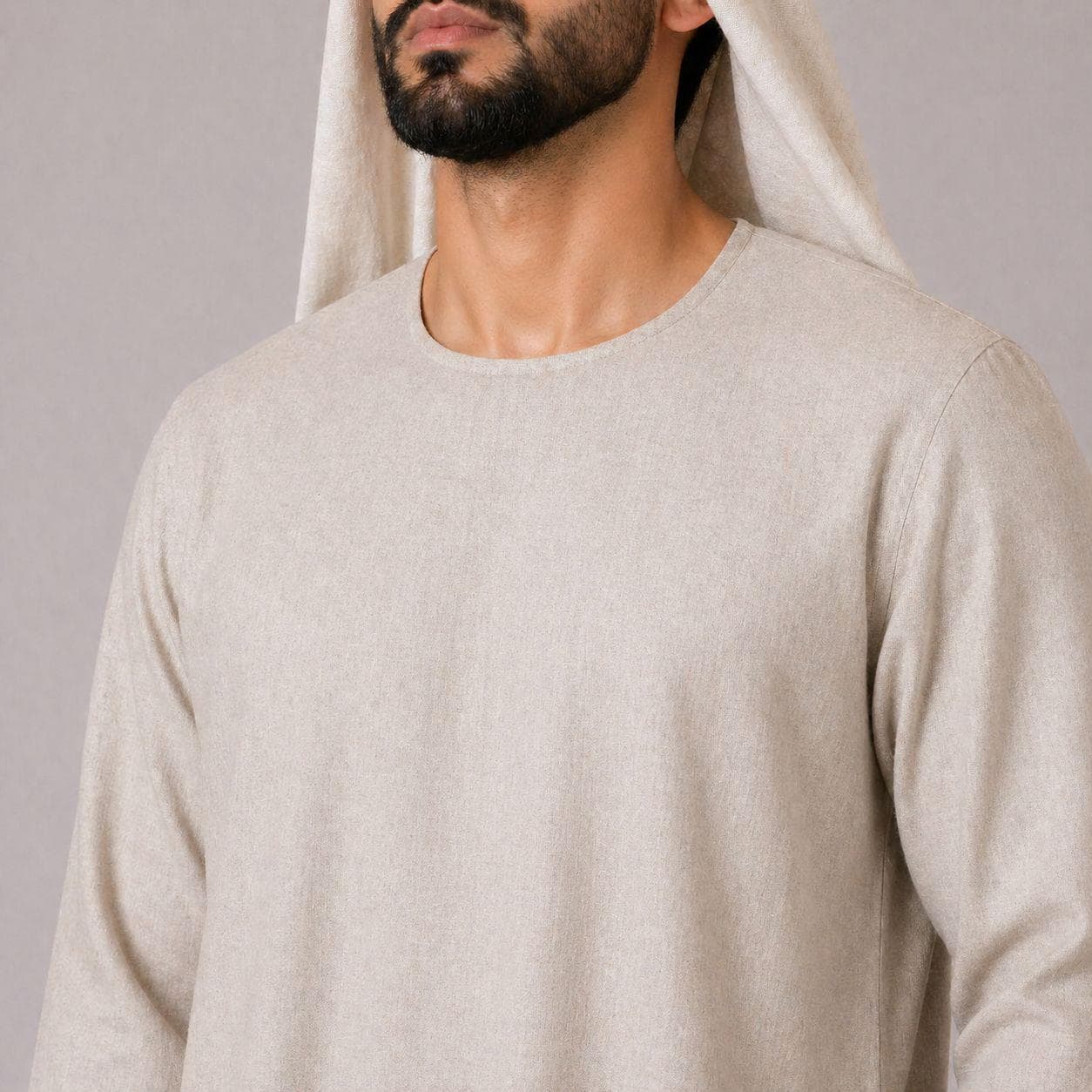 Belgian Linen Men's Kaftan - Natural Thobes - Breathable Kaftans - Abayas Men - Ramadan Clothing - 30 Colors - image 4