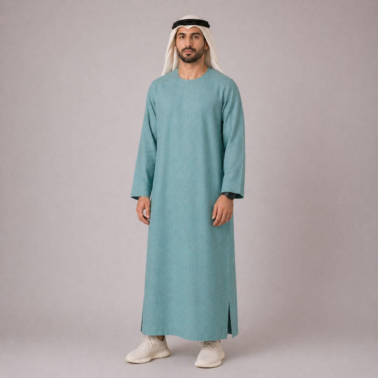 Belgian Linen Men's Kaftan - Luxury Kurtas Thobe - Traditional Abayas Dress for Man - 30 Colors