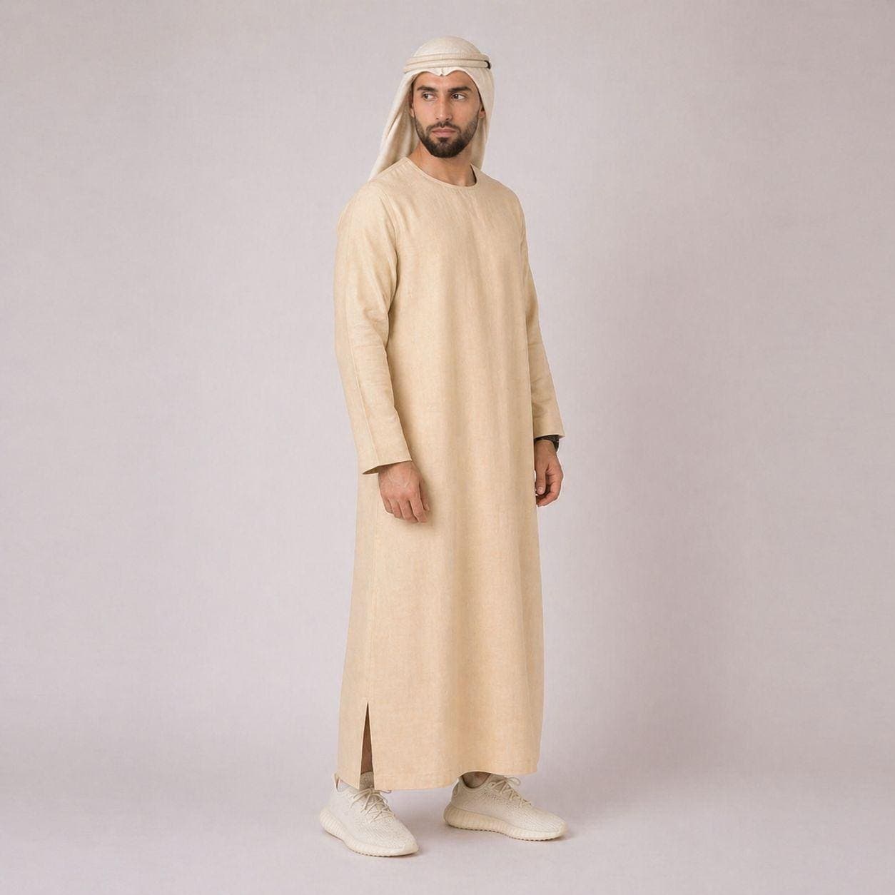 Belgian Linen Men's Kaftan - Summer Kurta - Men Thawb - Muslim Wear - Ethnic Wear - 30 Colors