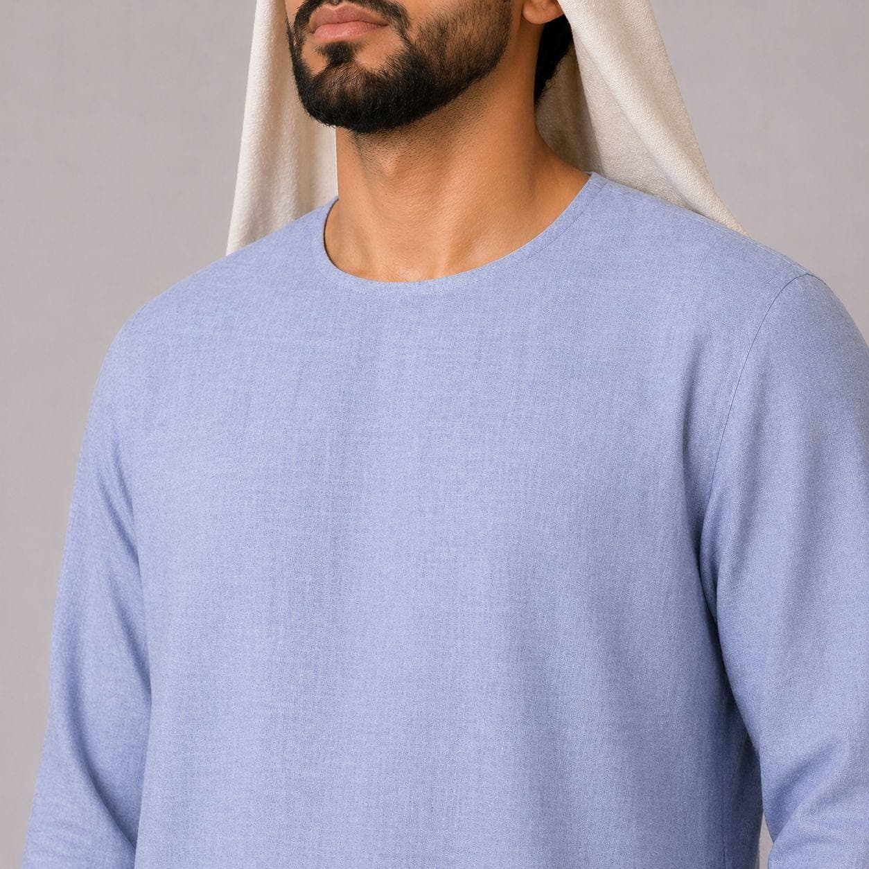 Belgian Linen Men's Kaftan - European Flax Abaya for Man - Casual Thobes - 30 Colors - image 5