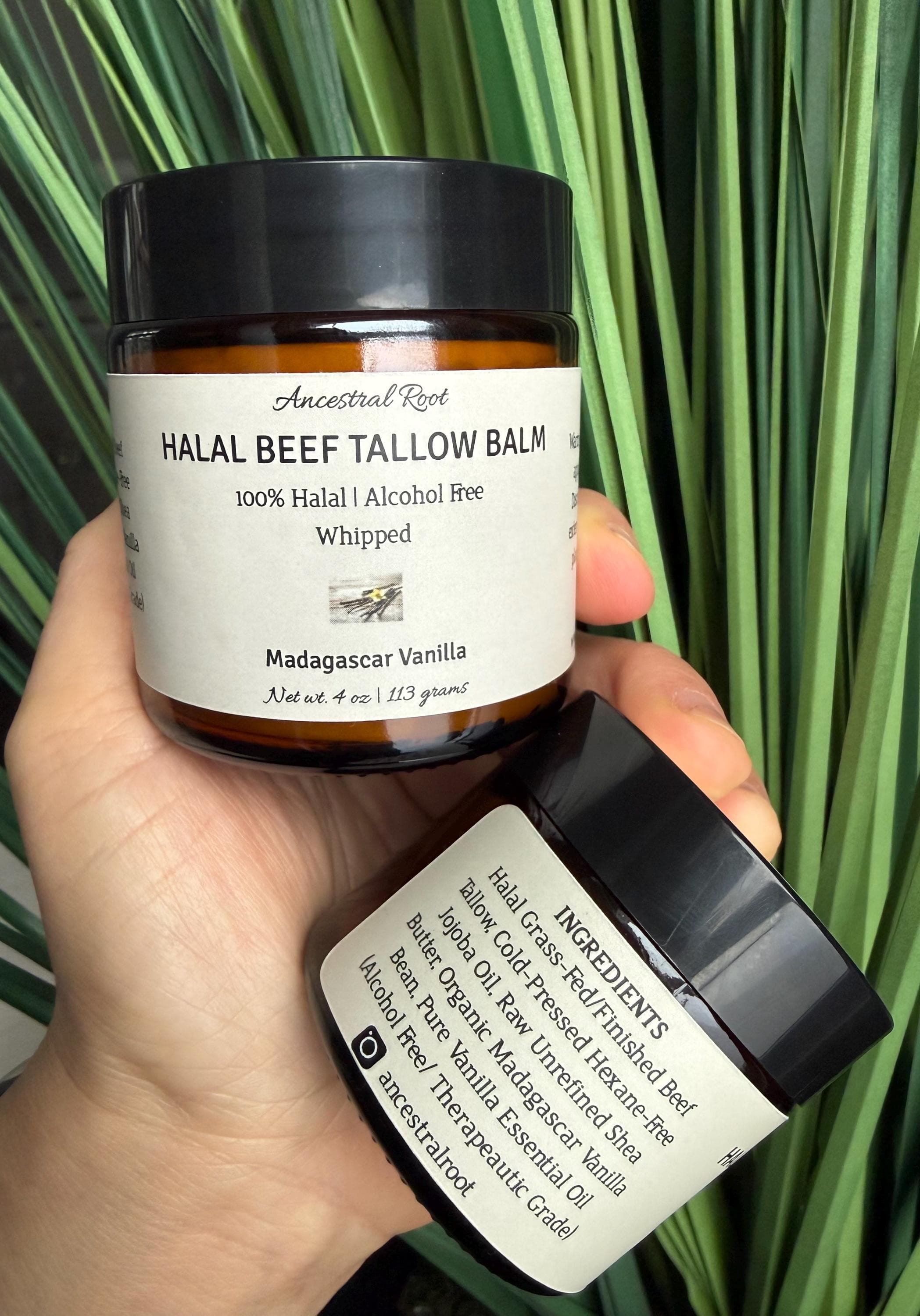 Vanilla Tallow Balm | Halal Grass-Fed/Finished Beef Tallow | Madagascar Vanilla bean | Raw Shea Butter | Cold-Pressed Jojoba Oil - image 3