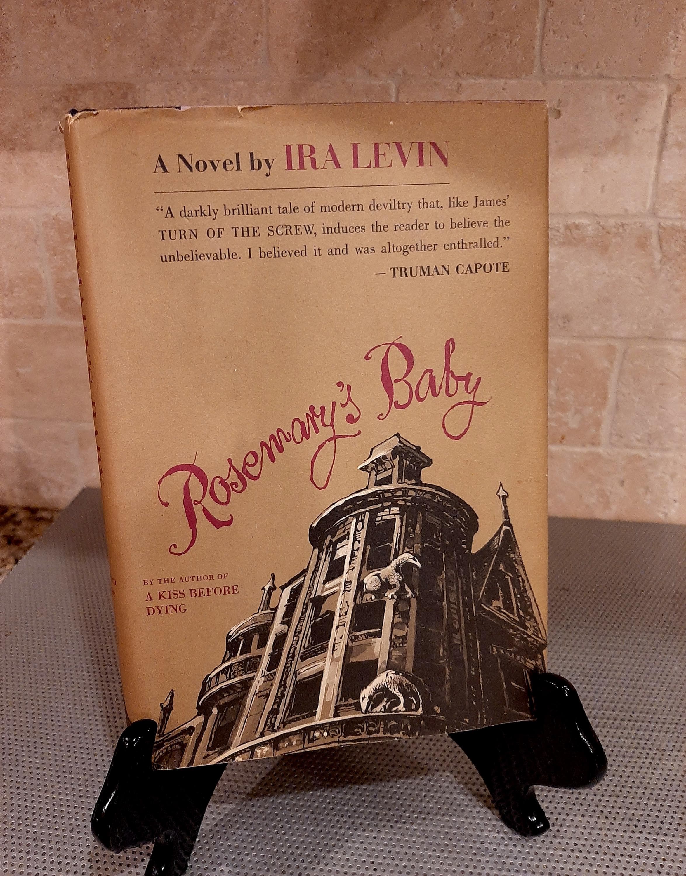 Vintage 1967 Rosemarys Baby by Ira Levin Hardcover Horror Tale Book RARE