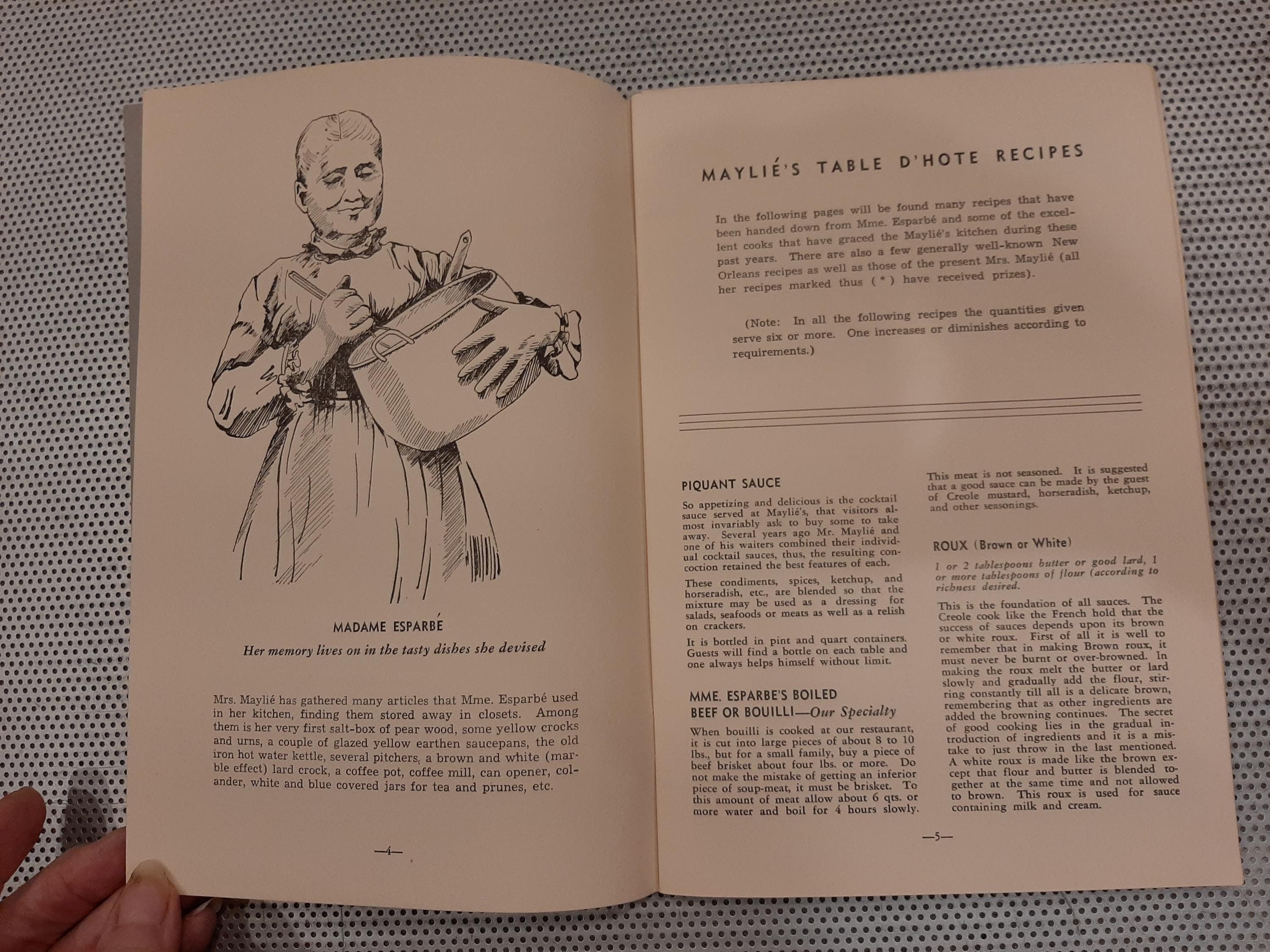Maylie's Table D'hote Recipes Booklet RARE New Orleans Creole Cooking 1950s - image 5