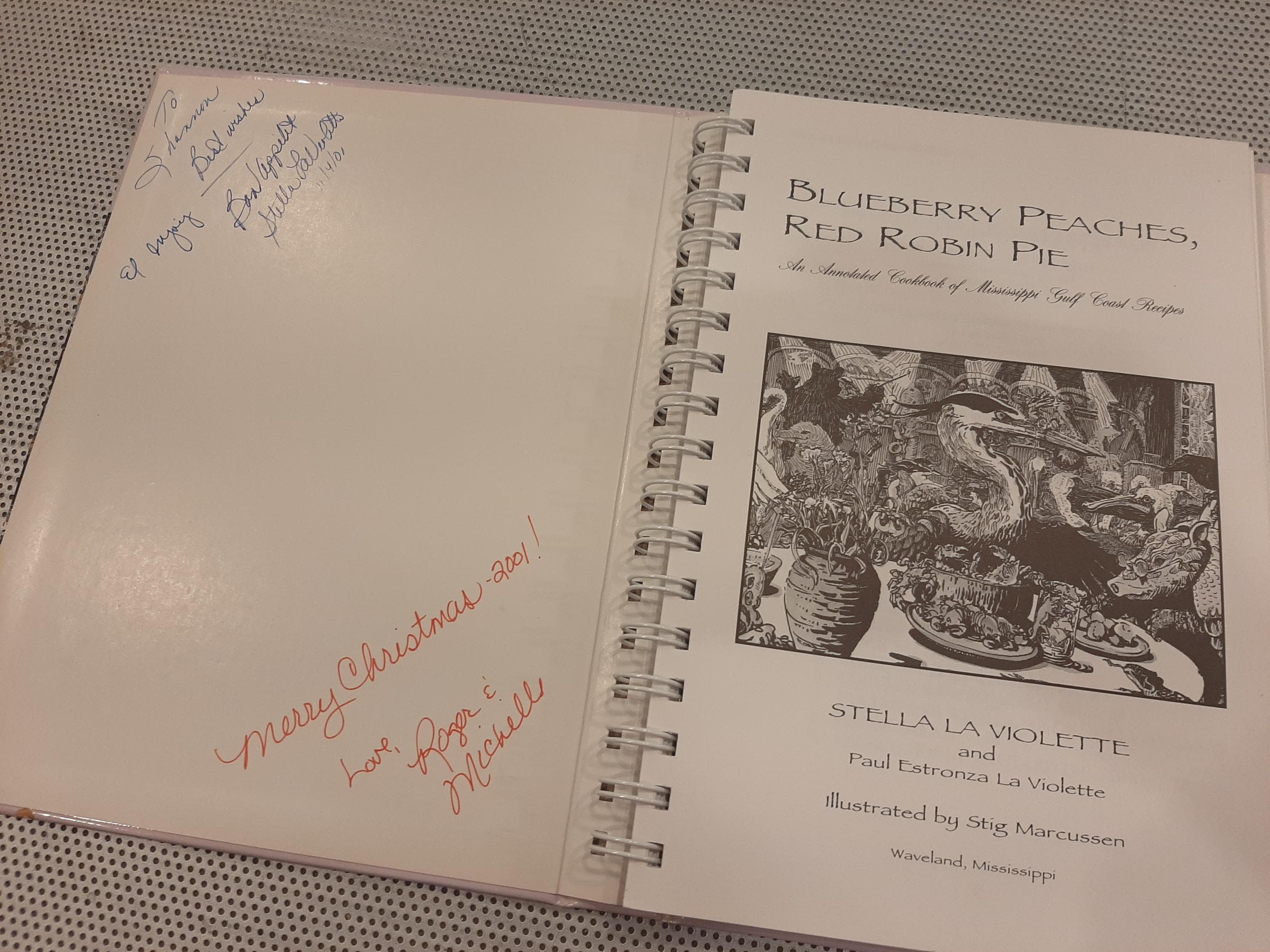 Signed Mississippi Gulf Coast Cookbook – Vintage Recipes, 2001 H/C - image 4