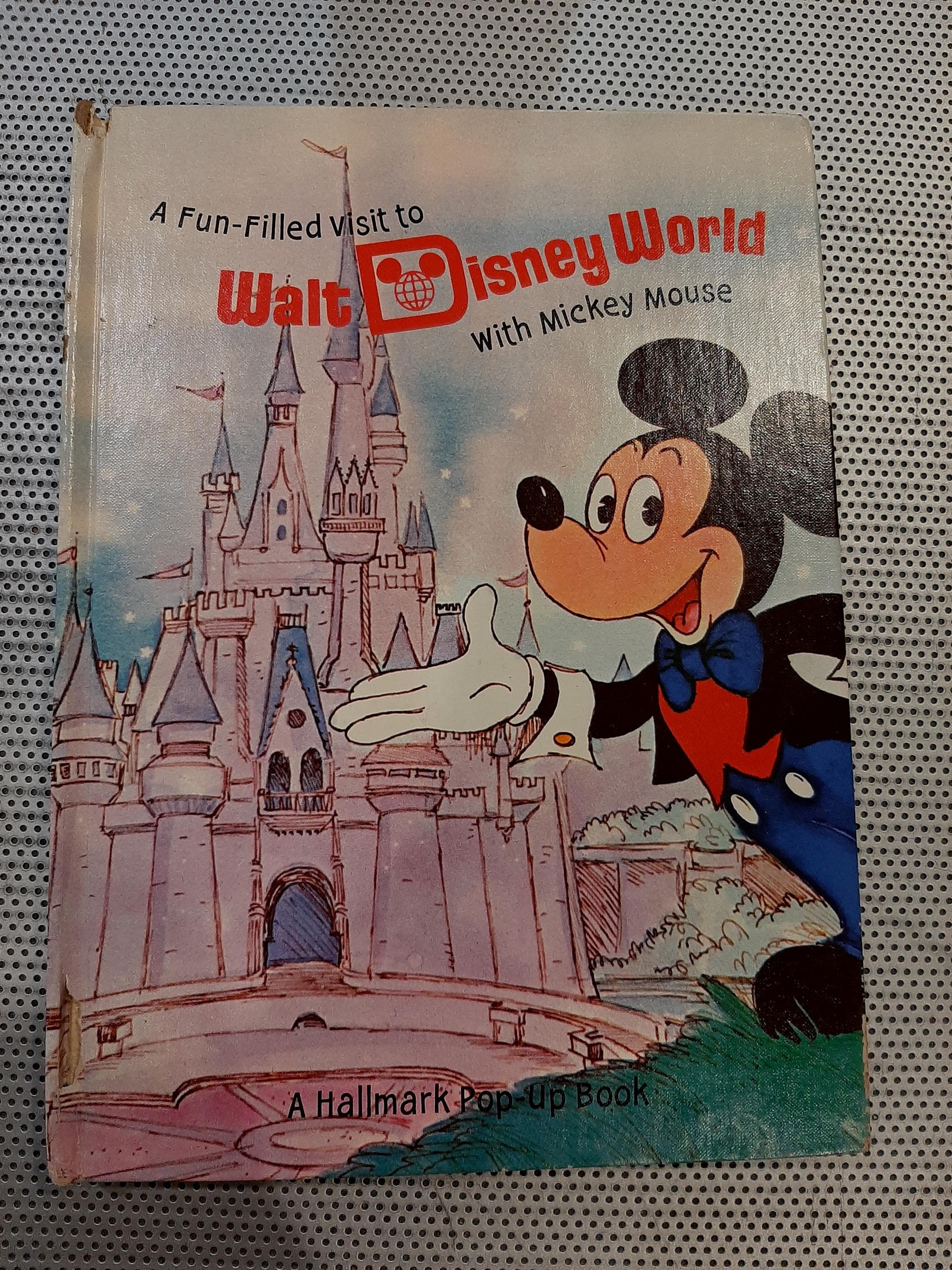 Vintage 1972 A Fun-Filled Visit To Walt Disney World With Mickey Mouse Hallmark Pop Up Book by Dean Walley Hardcover Chidren's Book