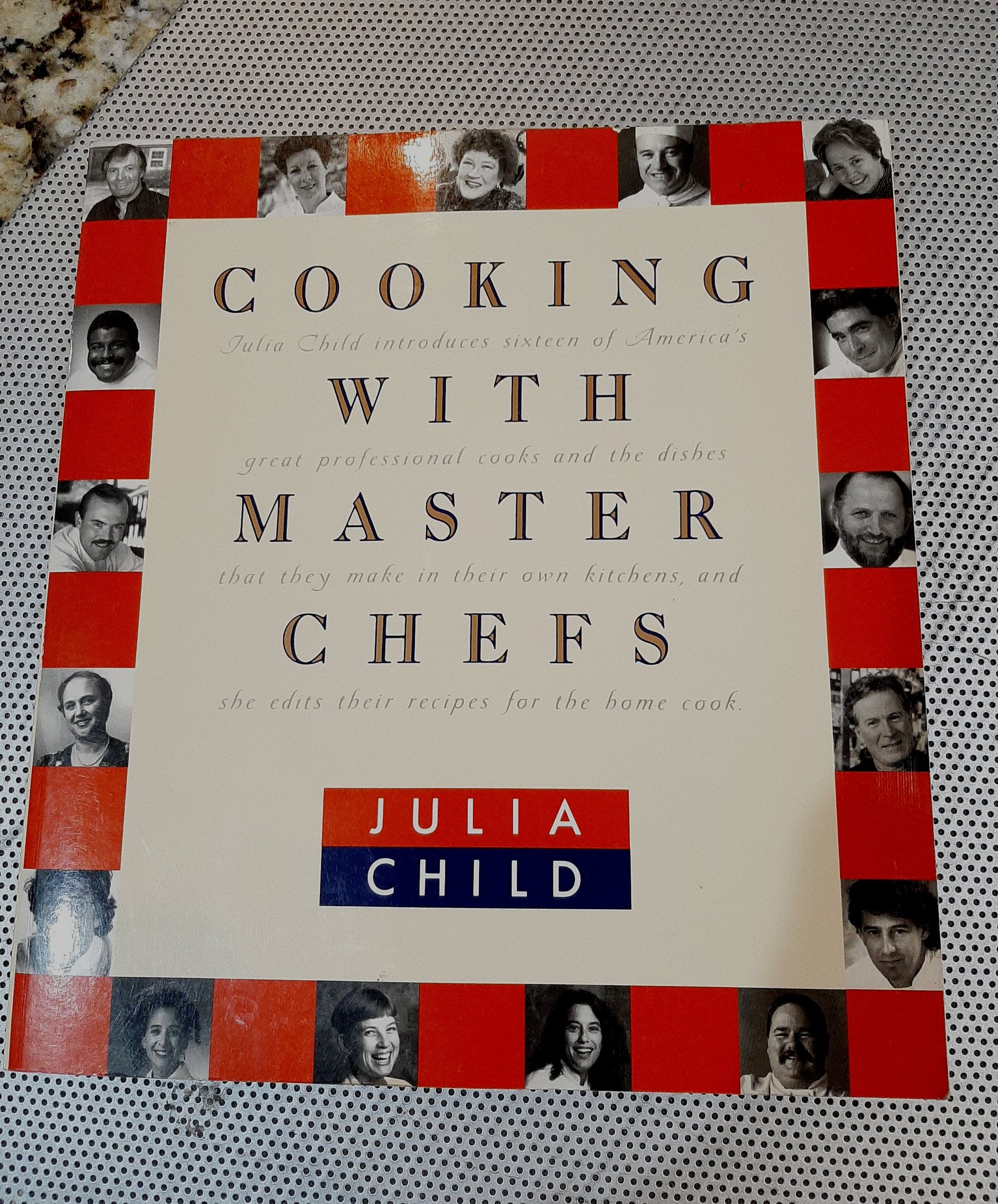 Vintage 1993 Julia Child Cooking with Master Chefs Softcover Cookbook Recipes Companion to PBS Series