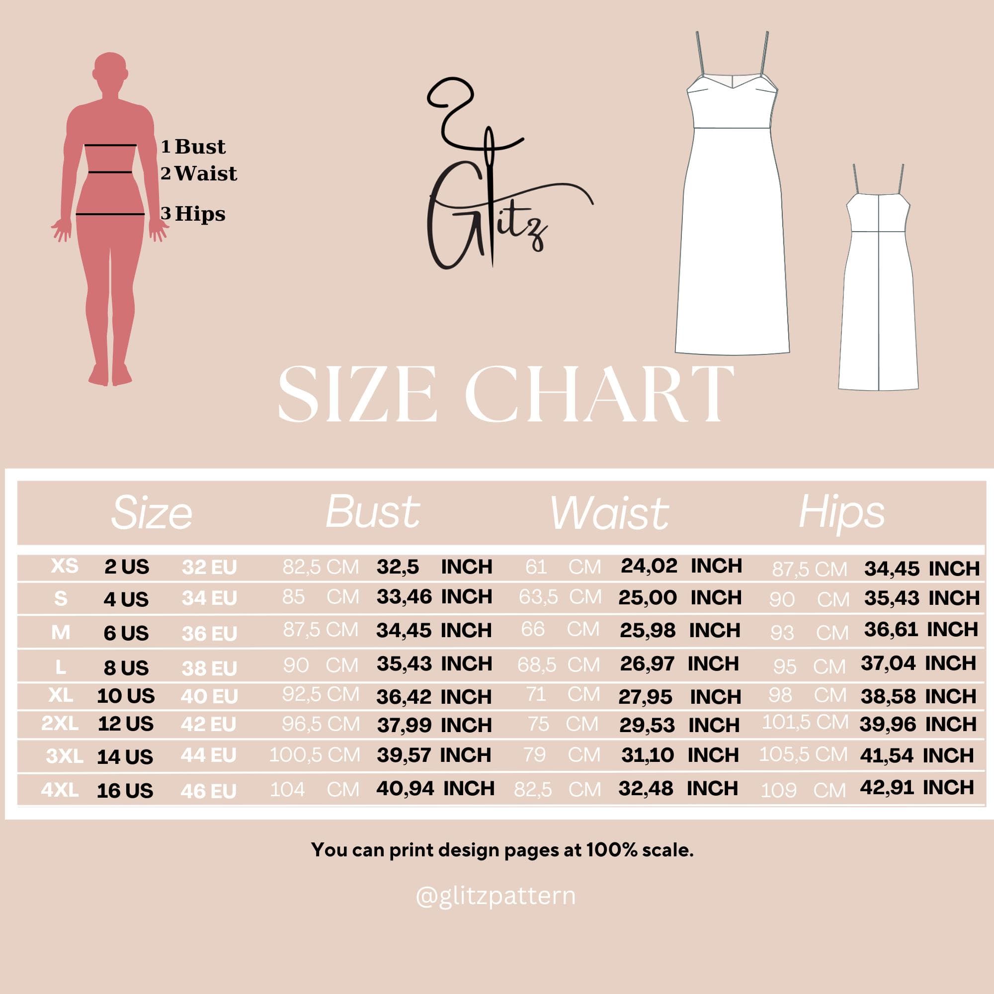 Spaghetti Strap V-Neck Midi Dress Sewing Pattern (PDF Pattern) - image 4