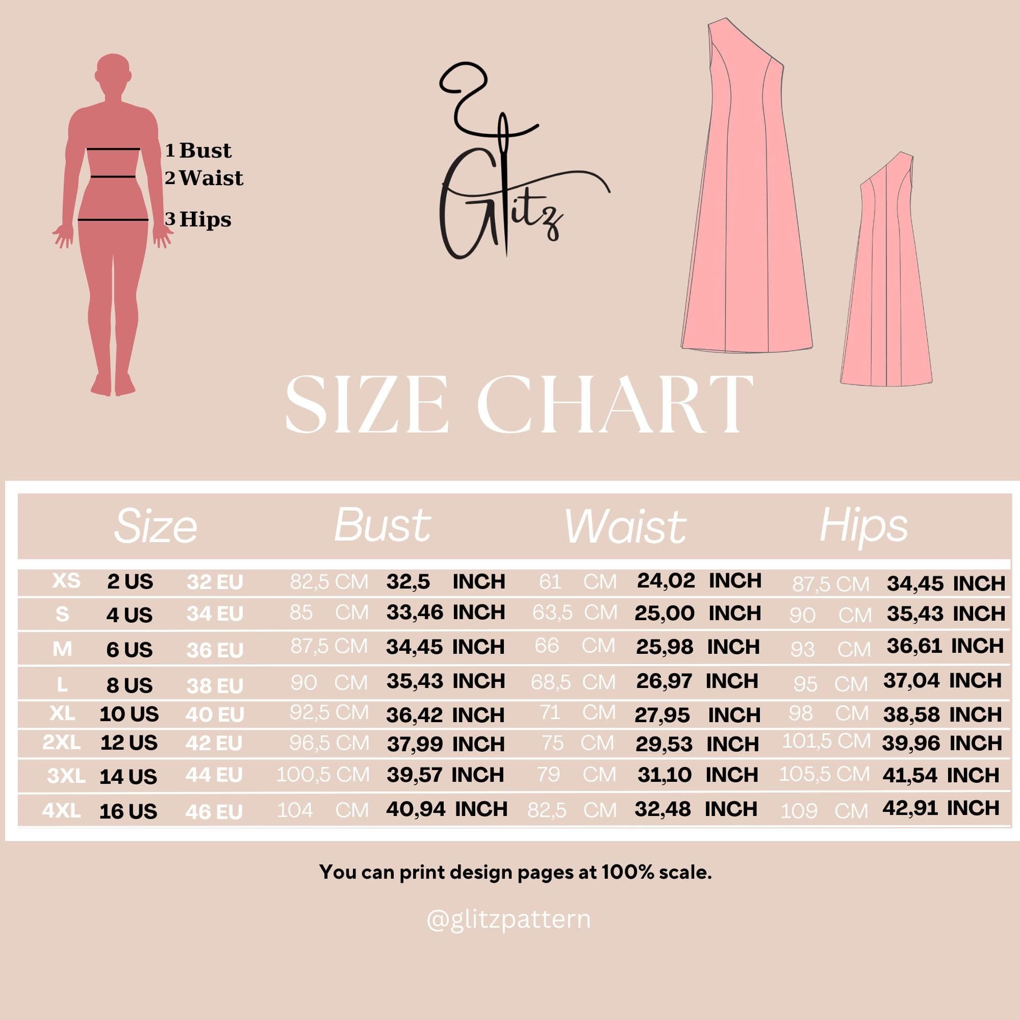 One Shoulder Maxi Dress Sewing Pattern PDF, Asymmetrical Dress Pattern, Elegant Evening Dress, Princess Seam Dress, Women Sewing Pattern - image 5
