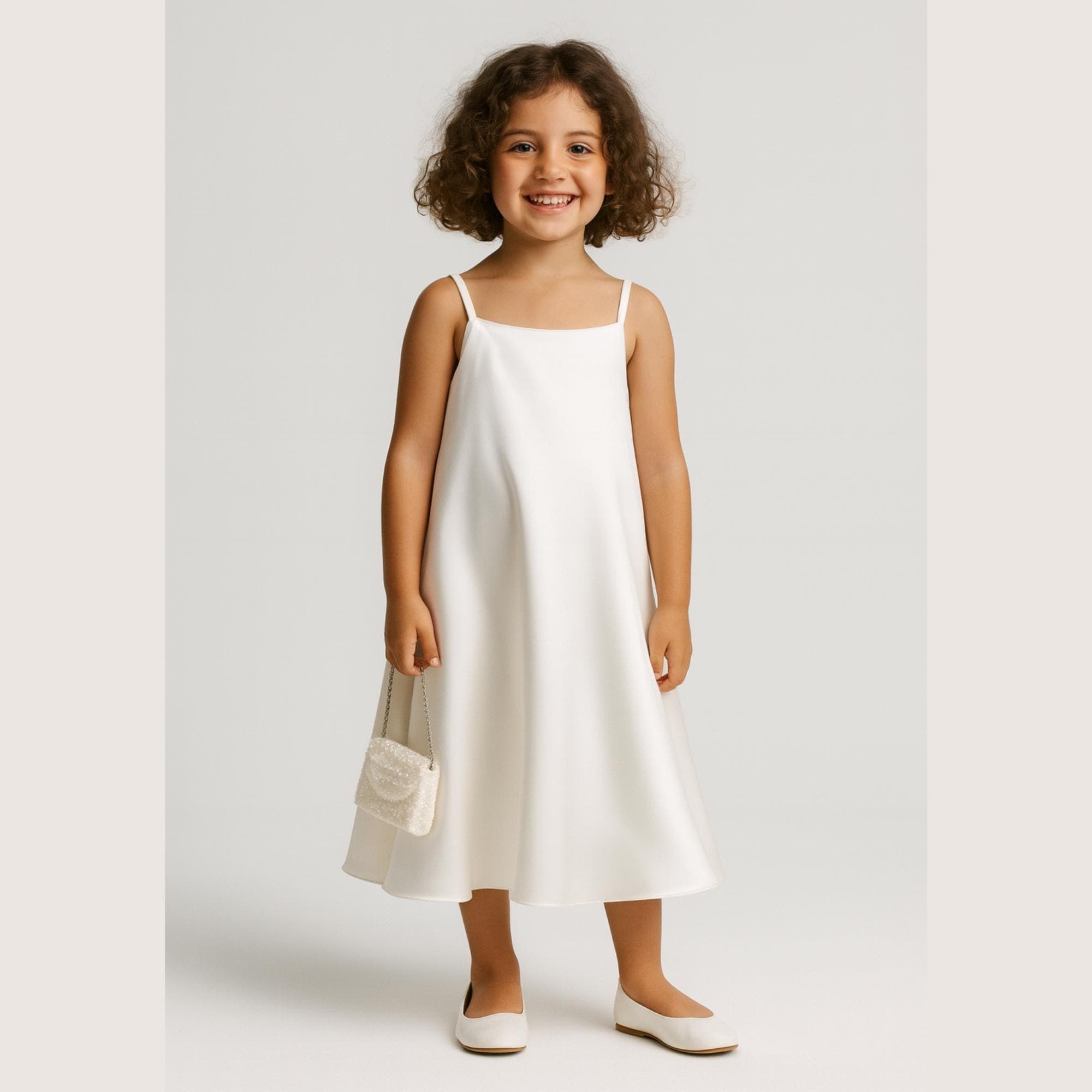 Girls' Straps Neck Dress Sewing Pattern (PDF)