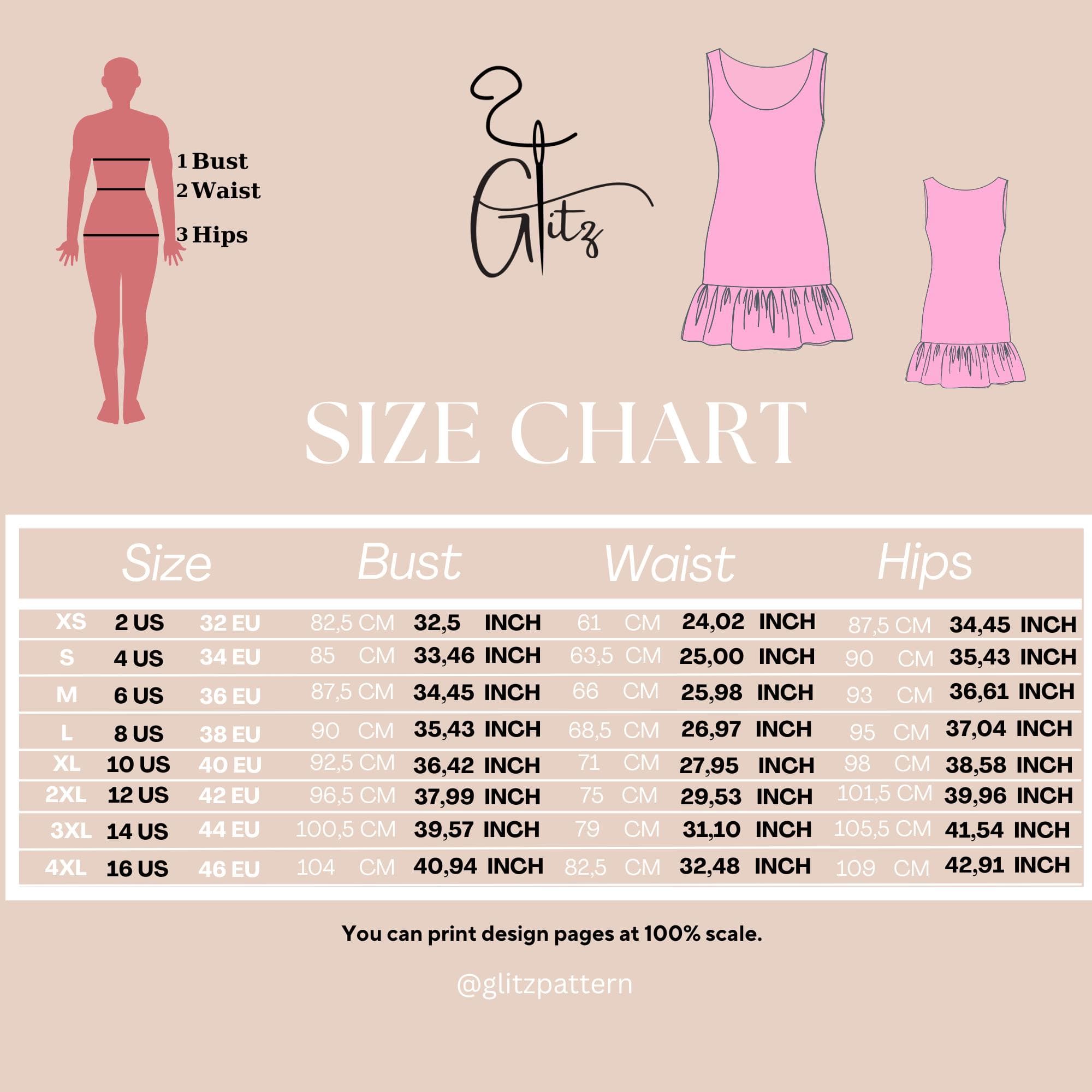 Mini Flounce Dress Sewing Pattern: Casual Bodycon Style (PDF Pattern) - image 4