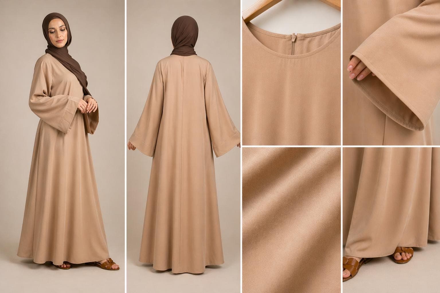Long Flared Sleeve Maxi Dress Sewing Pattern (PDF Pattern) - image 3