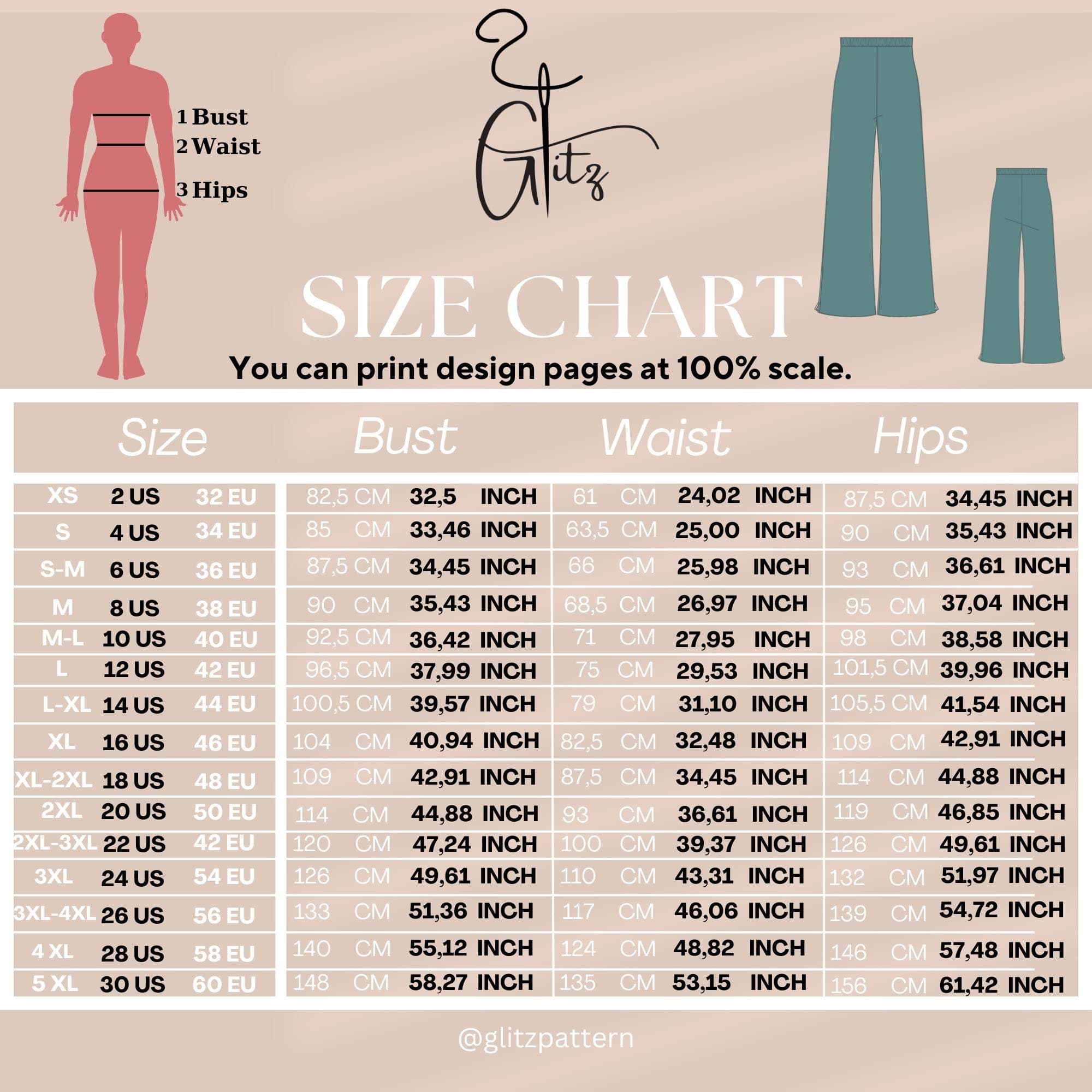Long Wide Leg Summer Linen Pants Sewing Pattern Elastic Waist Trousers Digital Pattern Easy Pants Pattern High Waist Palazzo - image 5