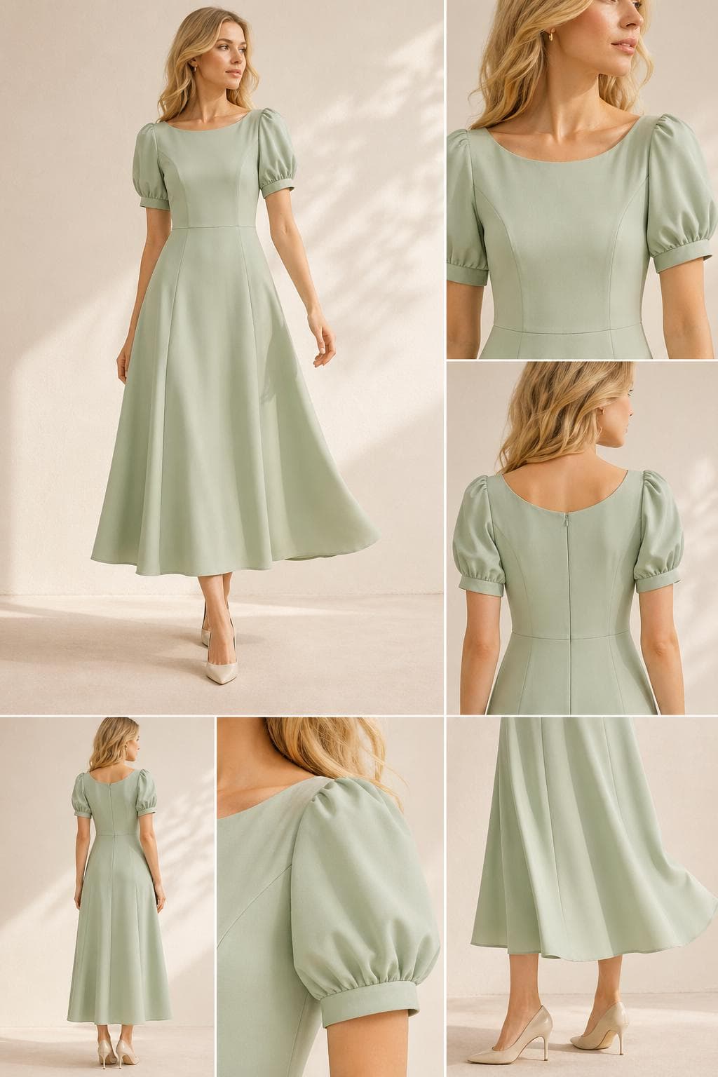 Regency Cottagecore Dress Sewing Pattern, Puff Sleeve (PDF Pattern) - image 3