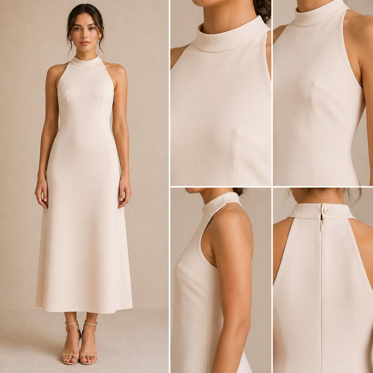 Rosie Halter Neck Midi Cocktail Dress Pattern PDF Digital Sewing Pattern - image 3