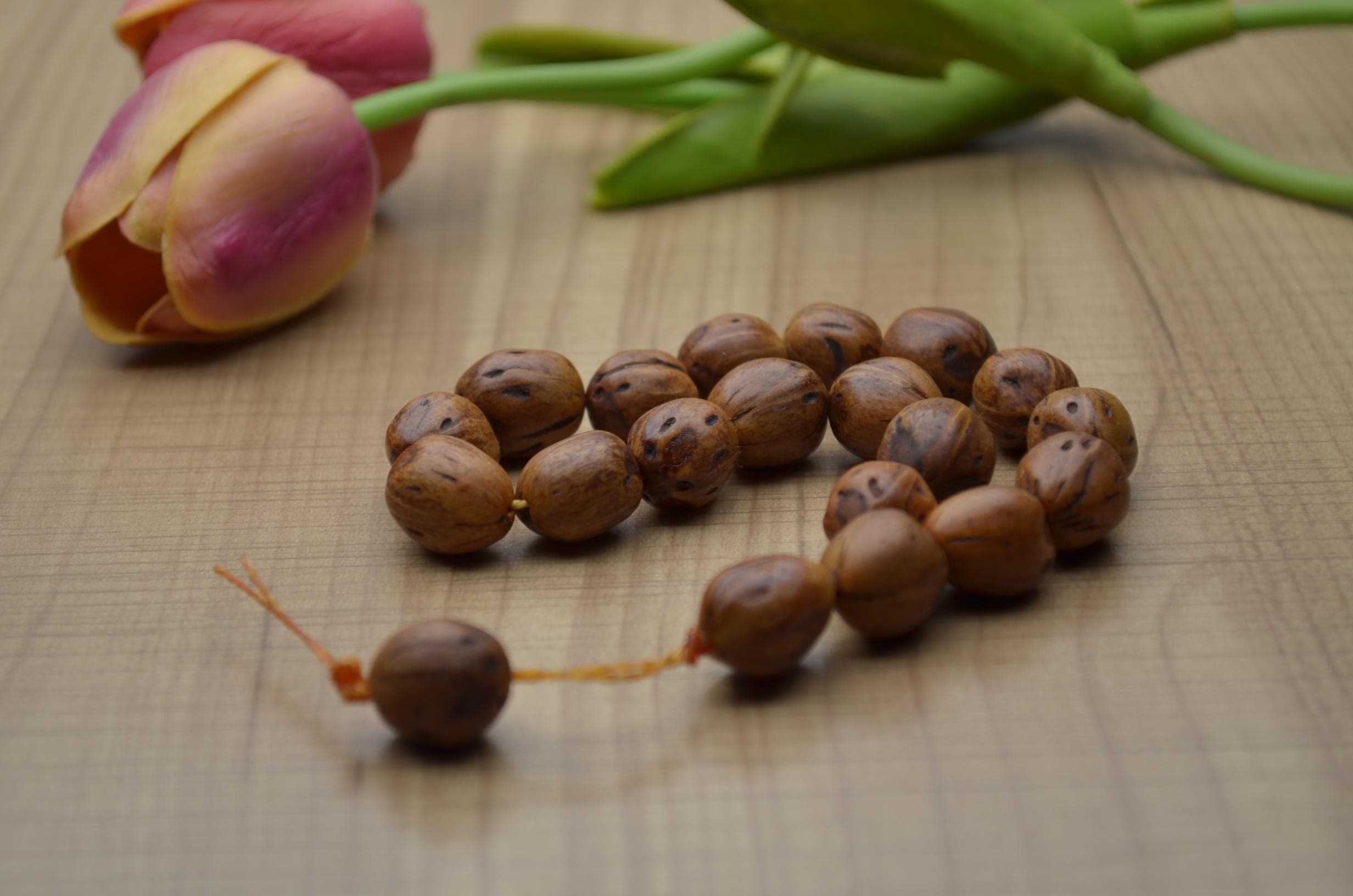 Ancient Brown Juniper Seed Worry Beads, Short Pocket Tasbih, Earthy Seed Rosary, Personalized Prayer Beads, Mens Gift, Authentic Turkish Efe