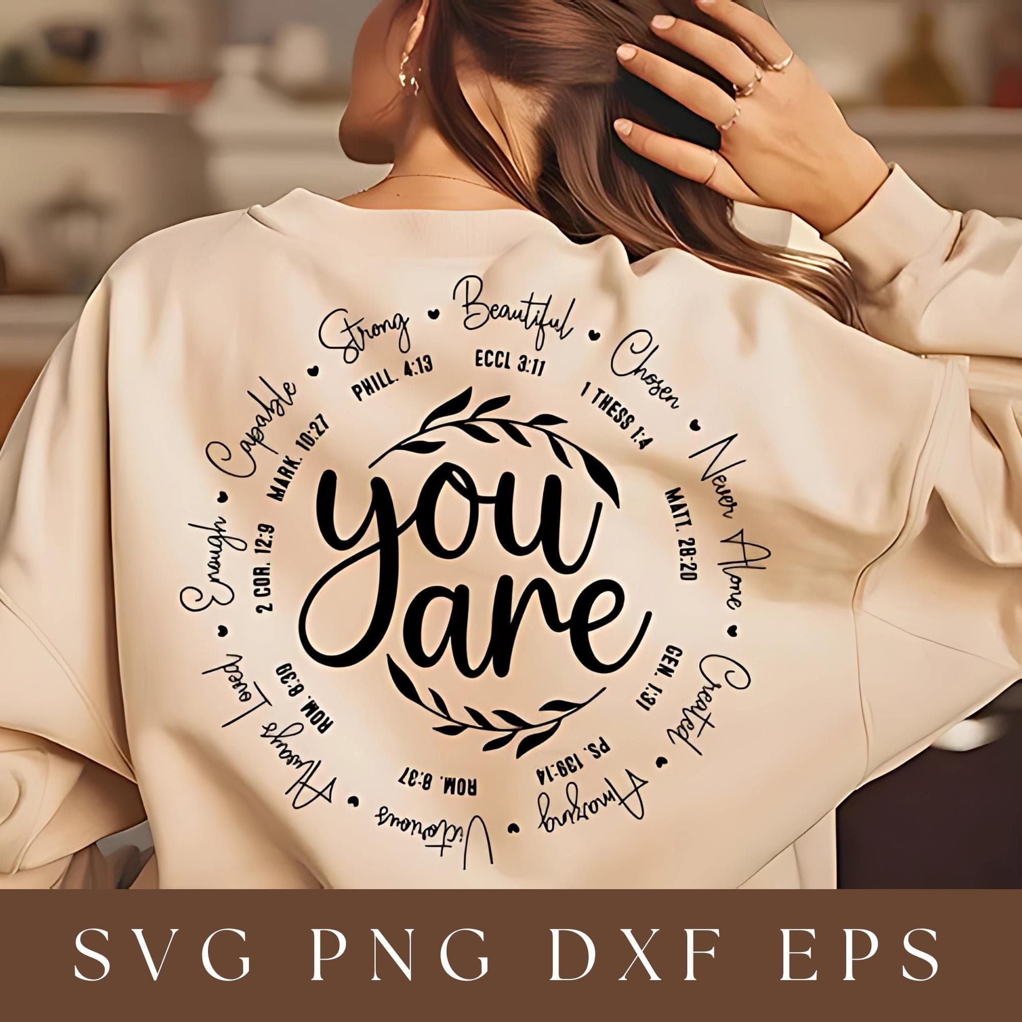 Self Worth SVG | You Are SVGs | Inspirational SVG | Affirmation SVGs | Self Love SVGs | You Are Enough | Mental Health SVG | PNGs Cut File - image 3