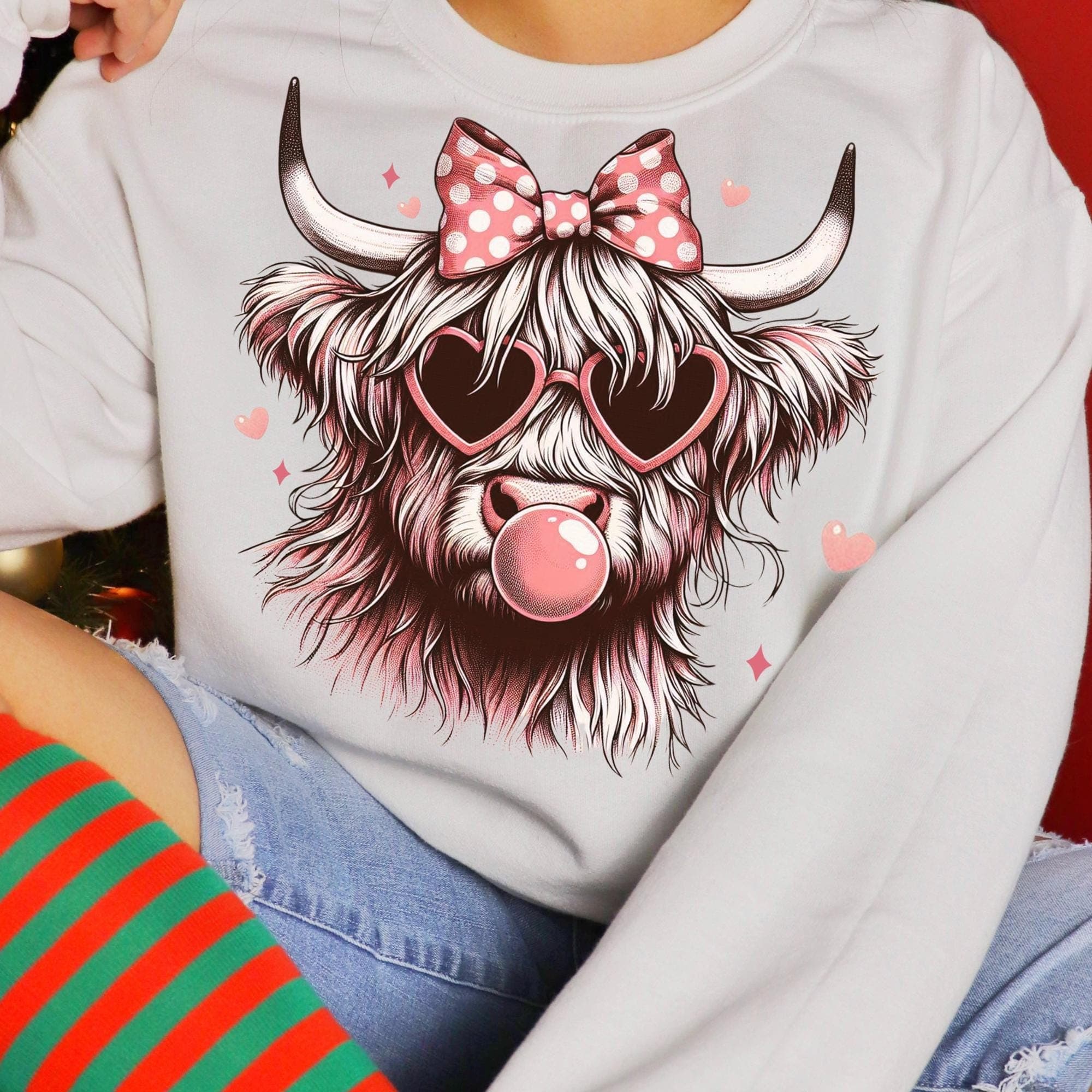 Pink Highland Cow PNG | Valentine Coquette Png | Valentine clipart PNG | Highland png, Valentine sublimation, Coquette png, Girly Valentine