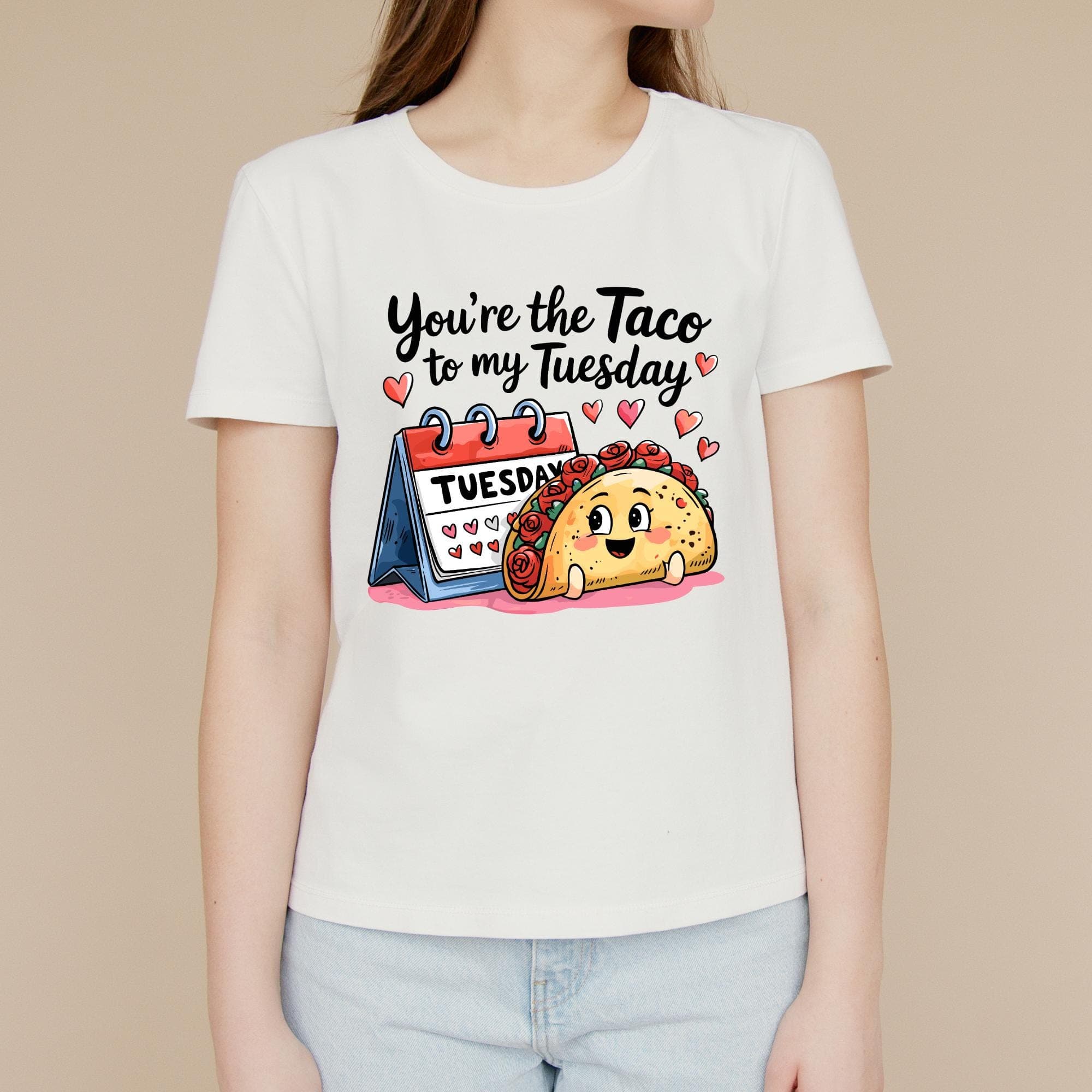 Cute Valentine’s Day SVG - You’re The TACO To My Tuesday PNG | Couples Matching Clipart | Digital Download - image 3
