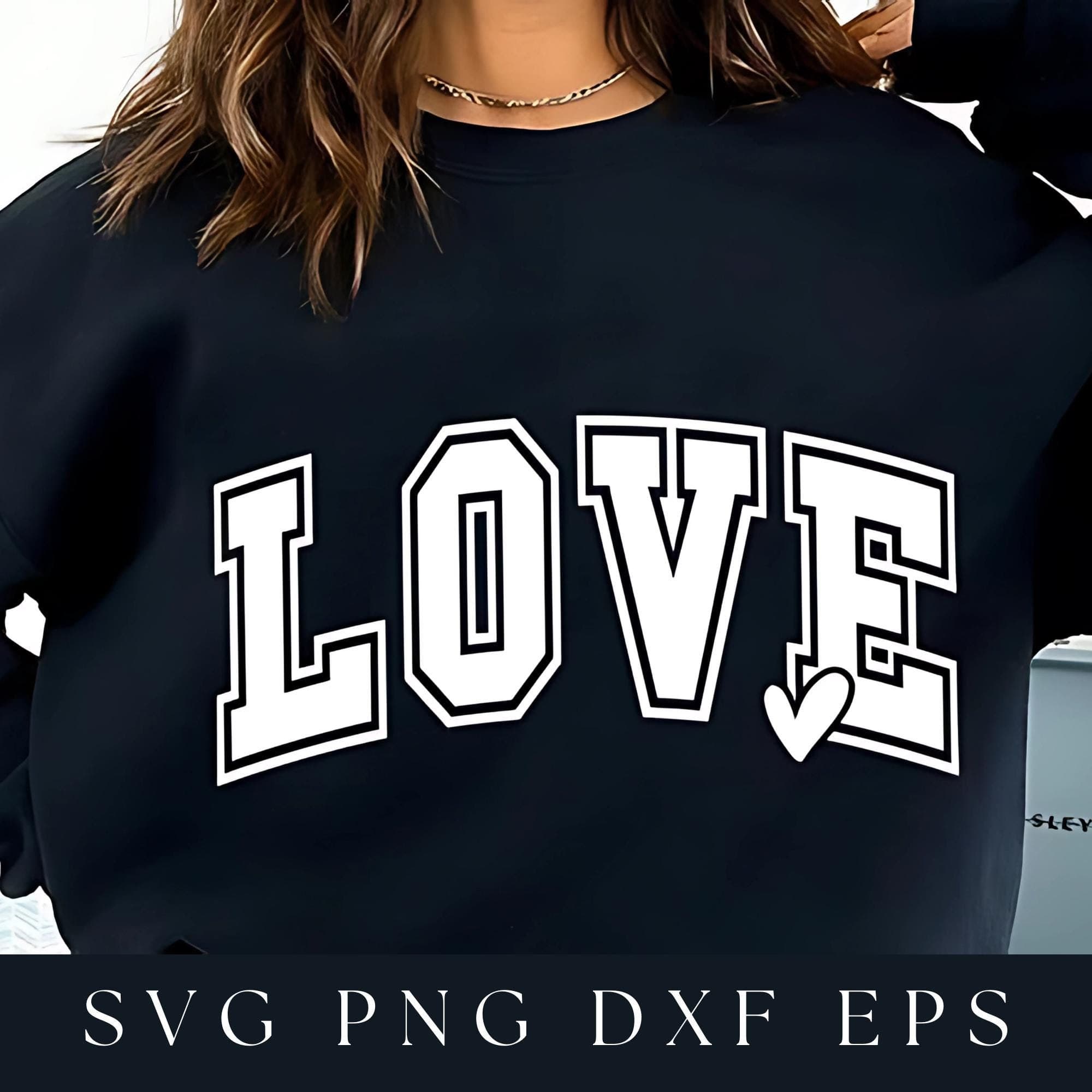 Love SVG Design, Varsity Love PNG, Valentine Love Wife, Love PNG Designs, Love SVGs - Retro Valentine Shirt Design, Trending Png, Cut File