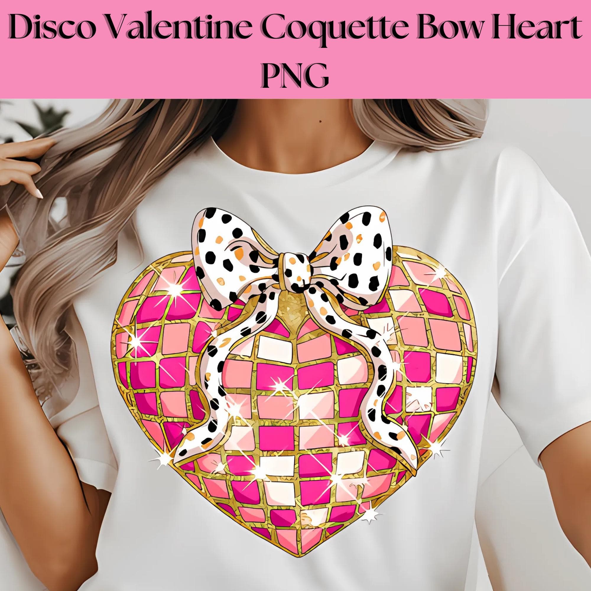 Valentine Coquette Bow Heart PNG | Bow Shirt Design | Trendy Coquette Shirt Gift for Her | Valentines Shirt Png