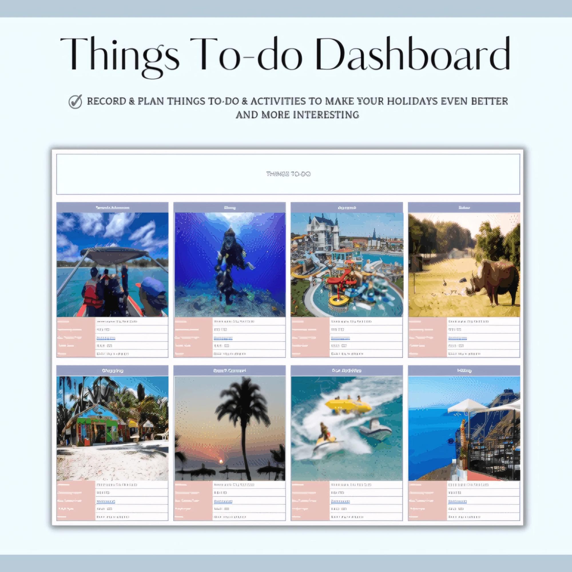 Ultimate Travel Planner | Excel & Google Sheets | Travel Budget, Itinerary, Vacation Organizer - image 5