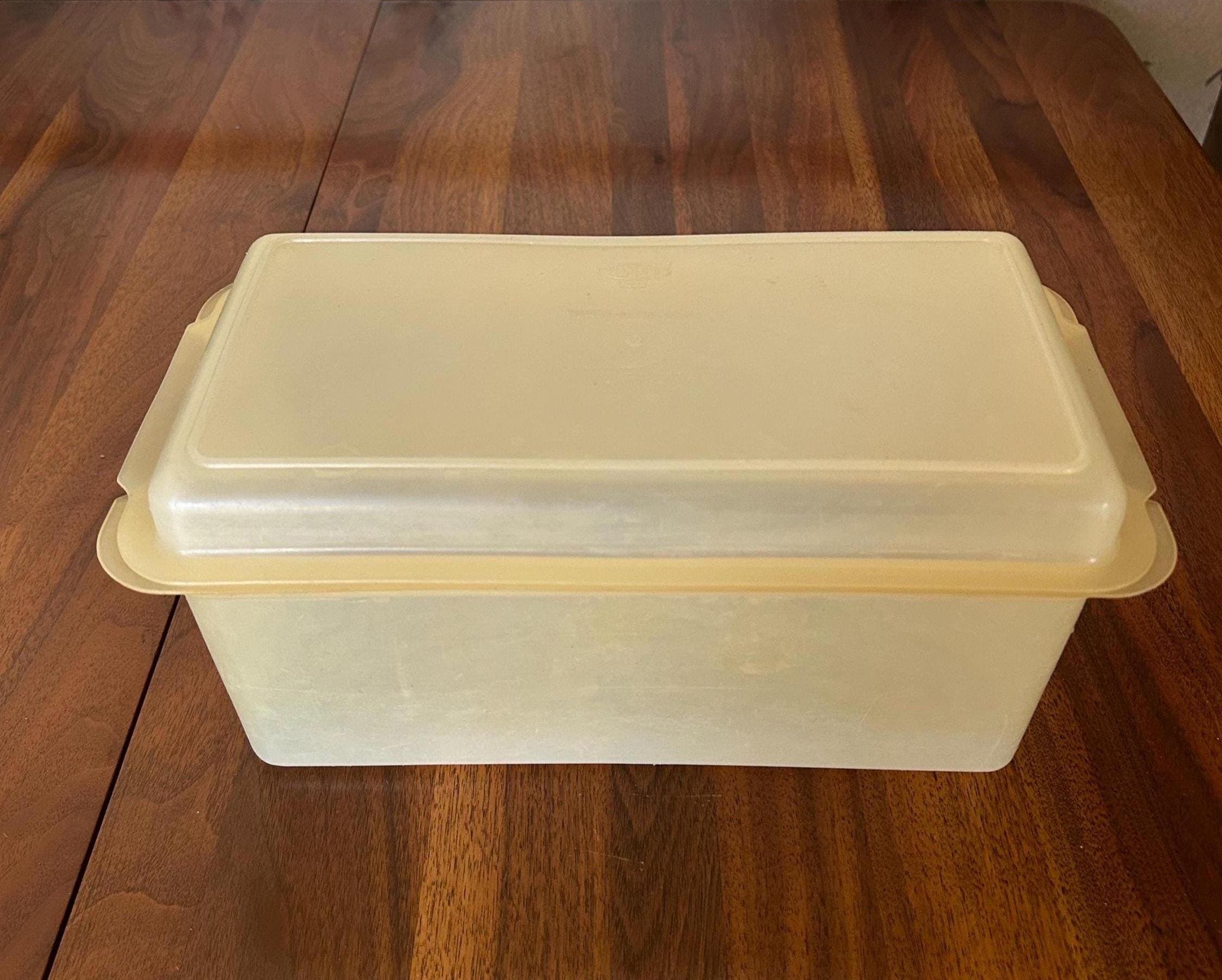 Vintage Tupperware Millionaire Line Bread Keeper Cracker Box 10"