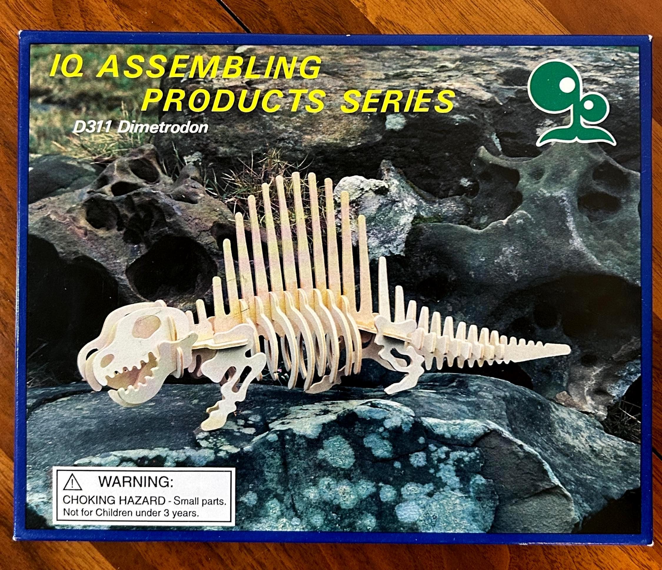 Vintage IQ Assembling Products Series - D311 Dimetrodon - Wooden Dinosaur Model Kit