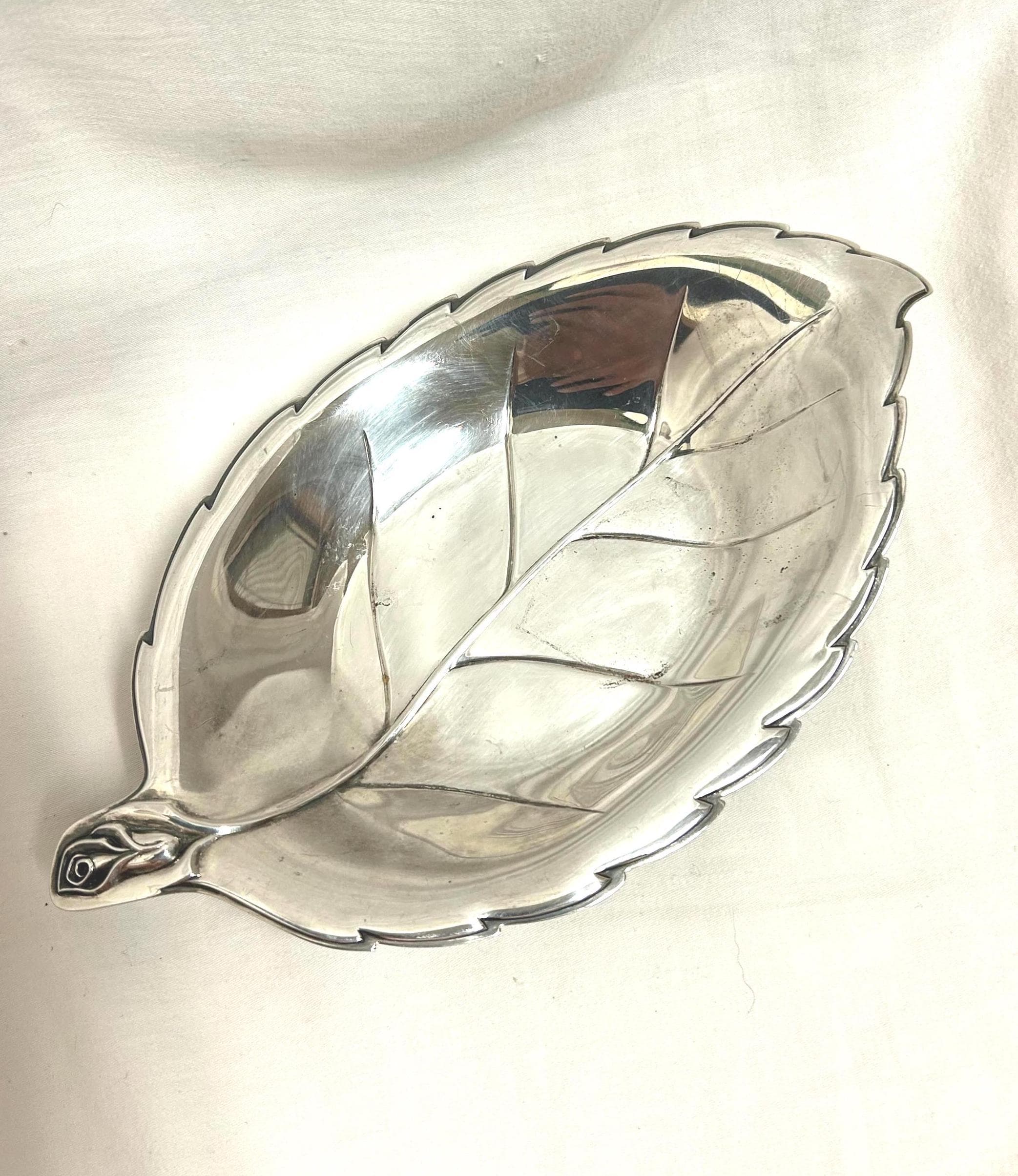 Vintage Silverplated Leaf Tray, International Silver Co.
