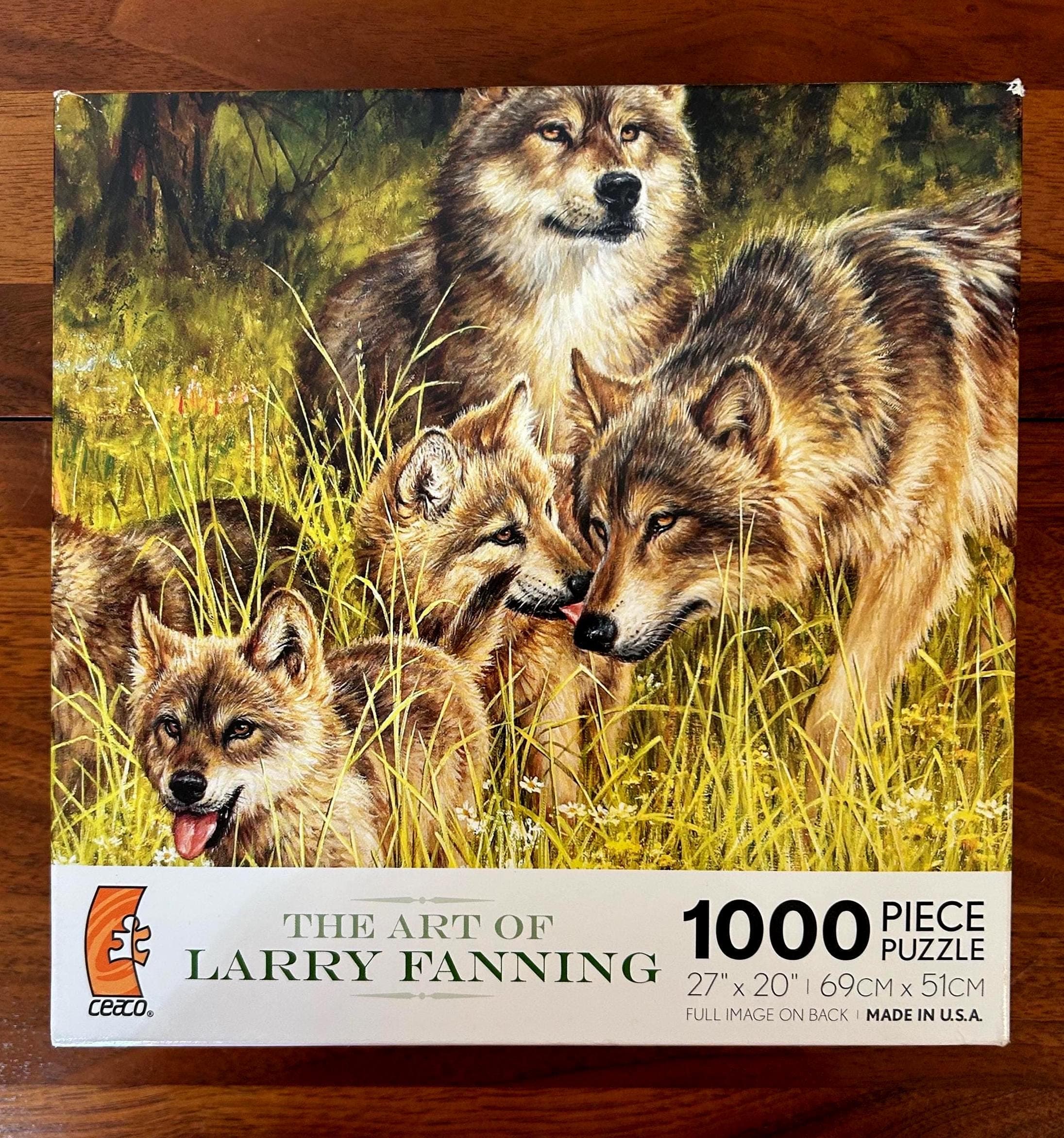 Ceaco Larry Fanning Wolves Jigsaw Puzzle - Wildlife Art - 1000 Pieces