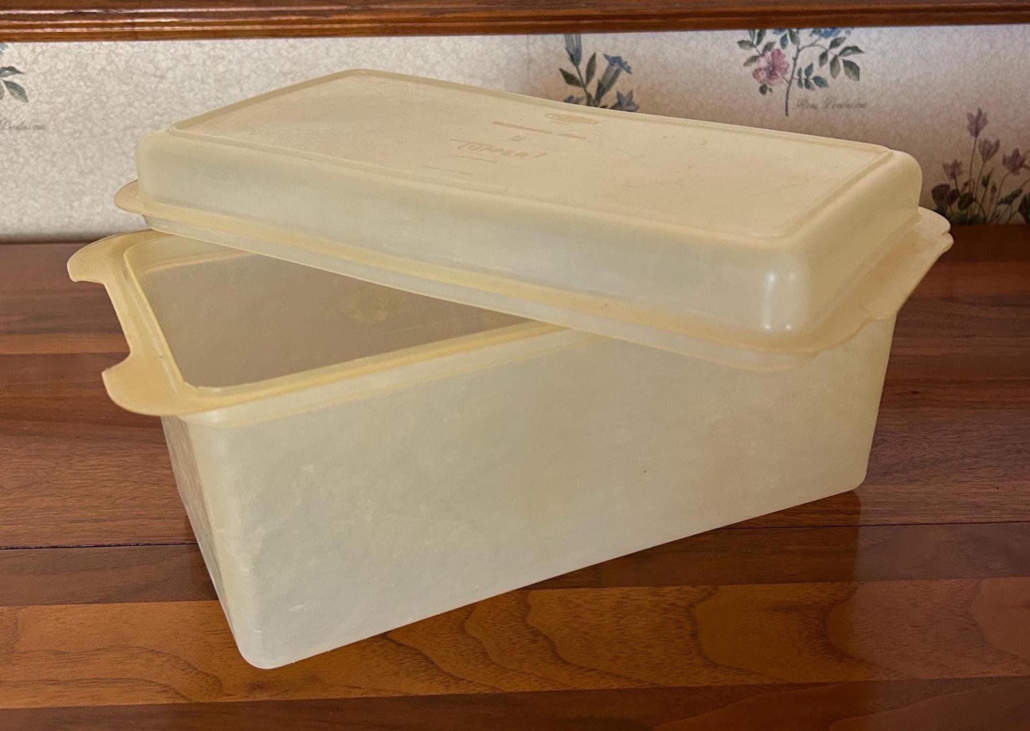 Vintage Tupperware Millionaire Line Bread Keeper Cracker Box 10"