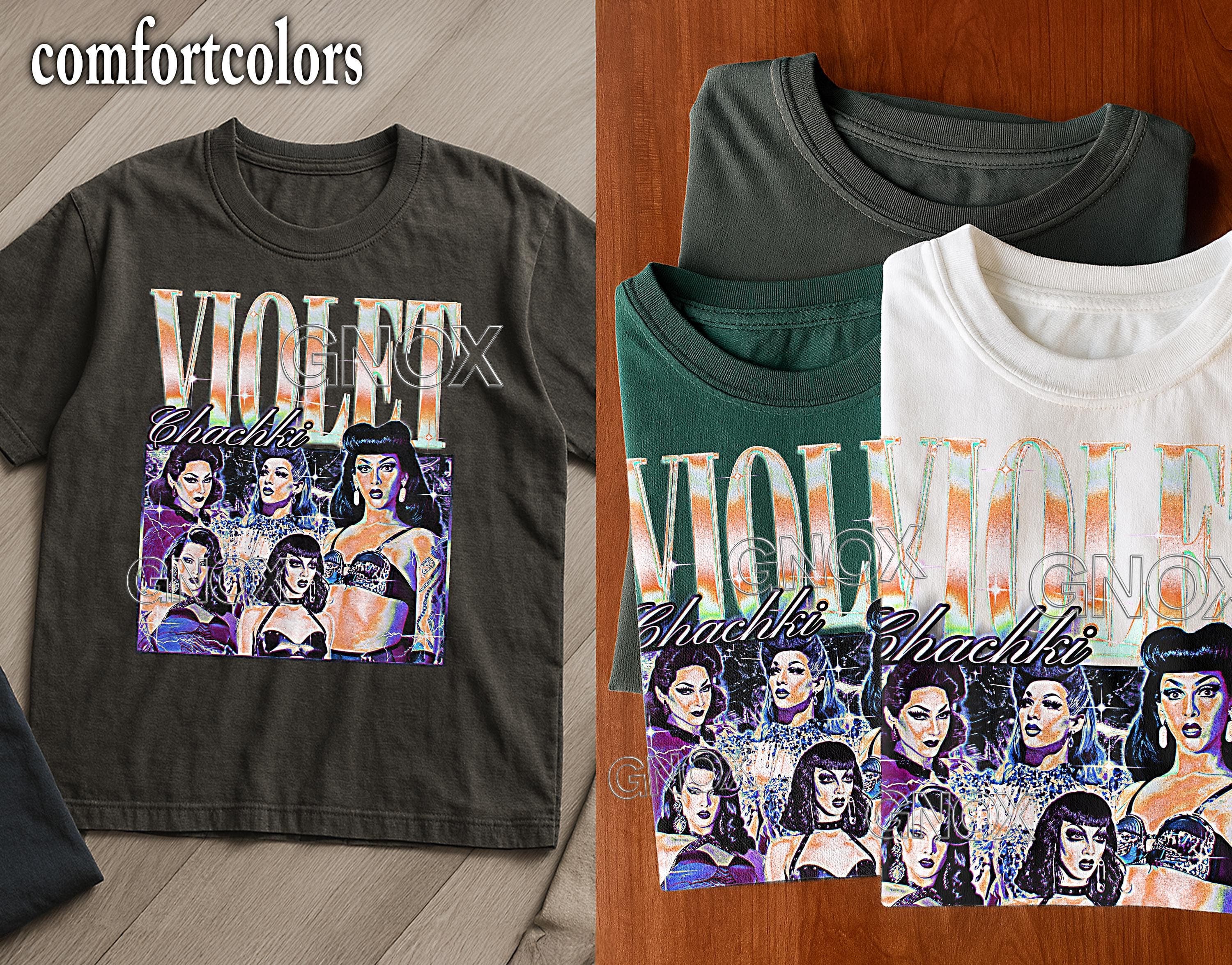 VIOLET CHACHKI Shirt, Violet Chachki Tshirt, Violet Chachki Tees, Violet Chachki Retro 90s Sweater, Violet Chachki Merch Gift #saf - image 3