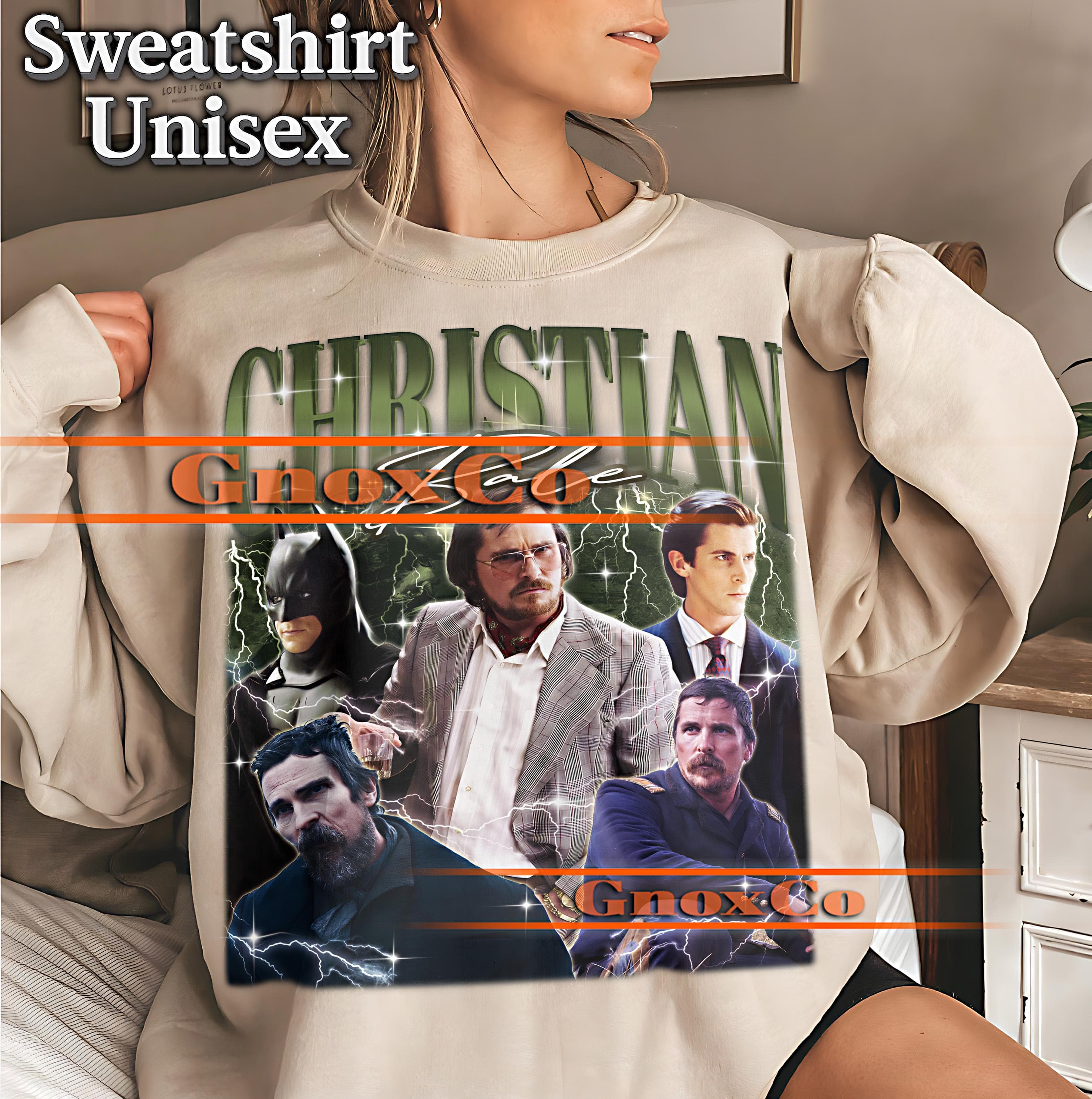 CHRISTIAN BALE Shirt, Christian Bale Tshirt, Christian Bale Fan Tees, Christian Bale Retro 90s Sweater, Christian Bale Merch Gift #saf - image 5