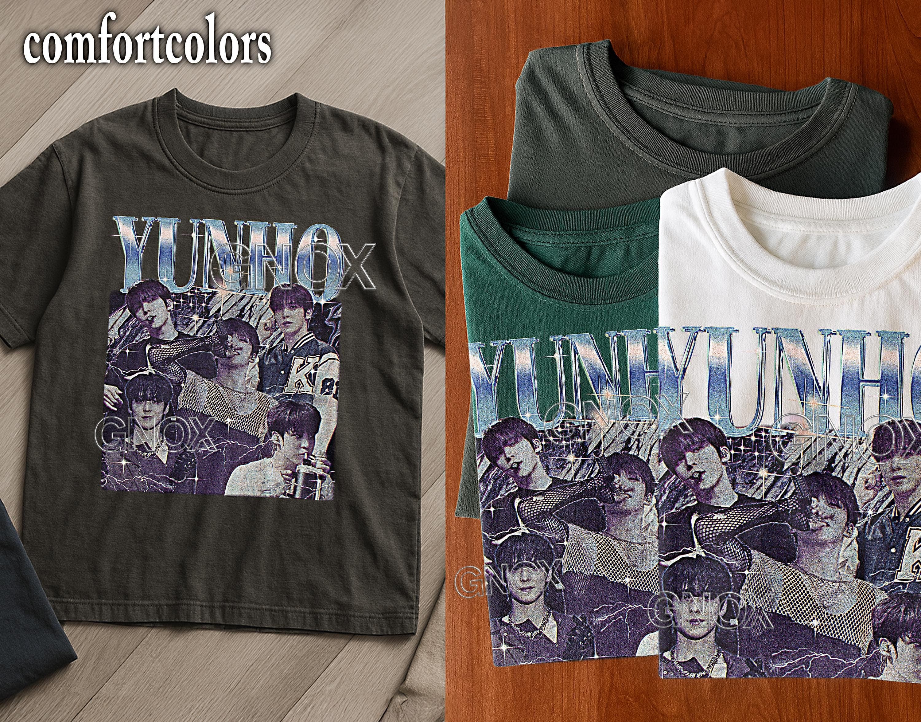 YUNHO Shirt, Yunho Idol Tshirt, Yunho Kpop Idol Tee, Yunho Retro 90s Sweater, Yunho Merch Gift, Yunho Ateez Shirt, Yunho Ateez Merch #saf - image 3