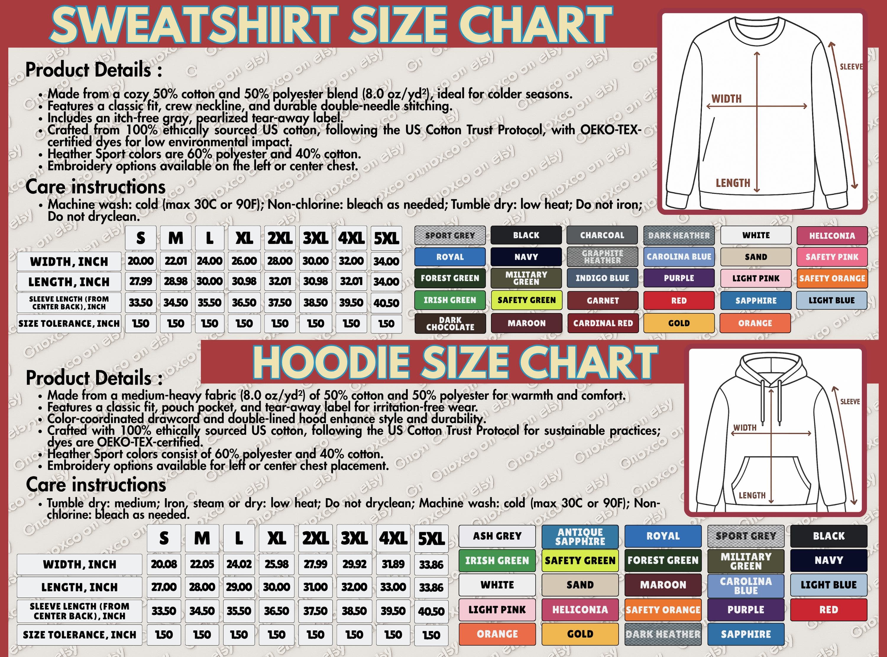 the hoodie size chart for the hoodie size chart