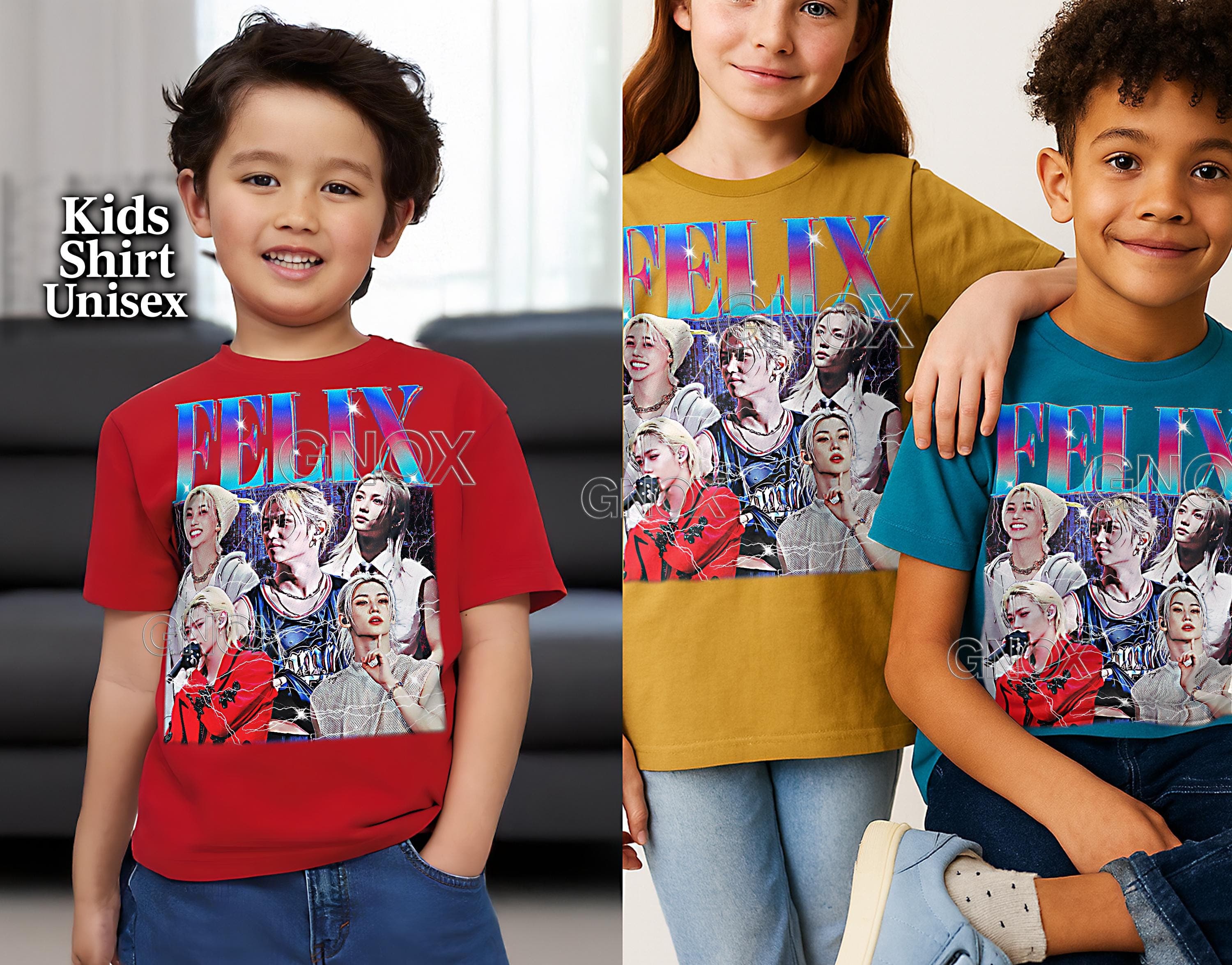 FELIX LEE Shirt, Felix Lee Tshirt, Felix Stray Kids Tees, Felix SKZ Retro 90s Sweater, Felix Lee Merch Gift, Felix Kpop idol Merch #saf - image 3