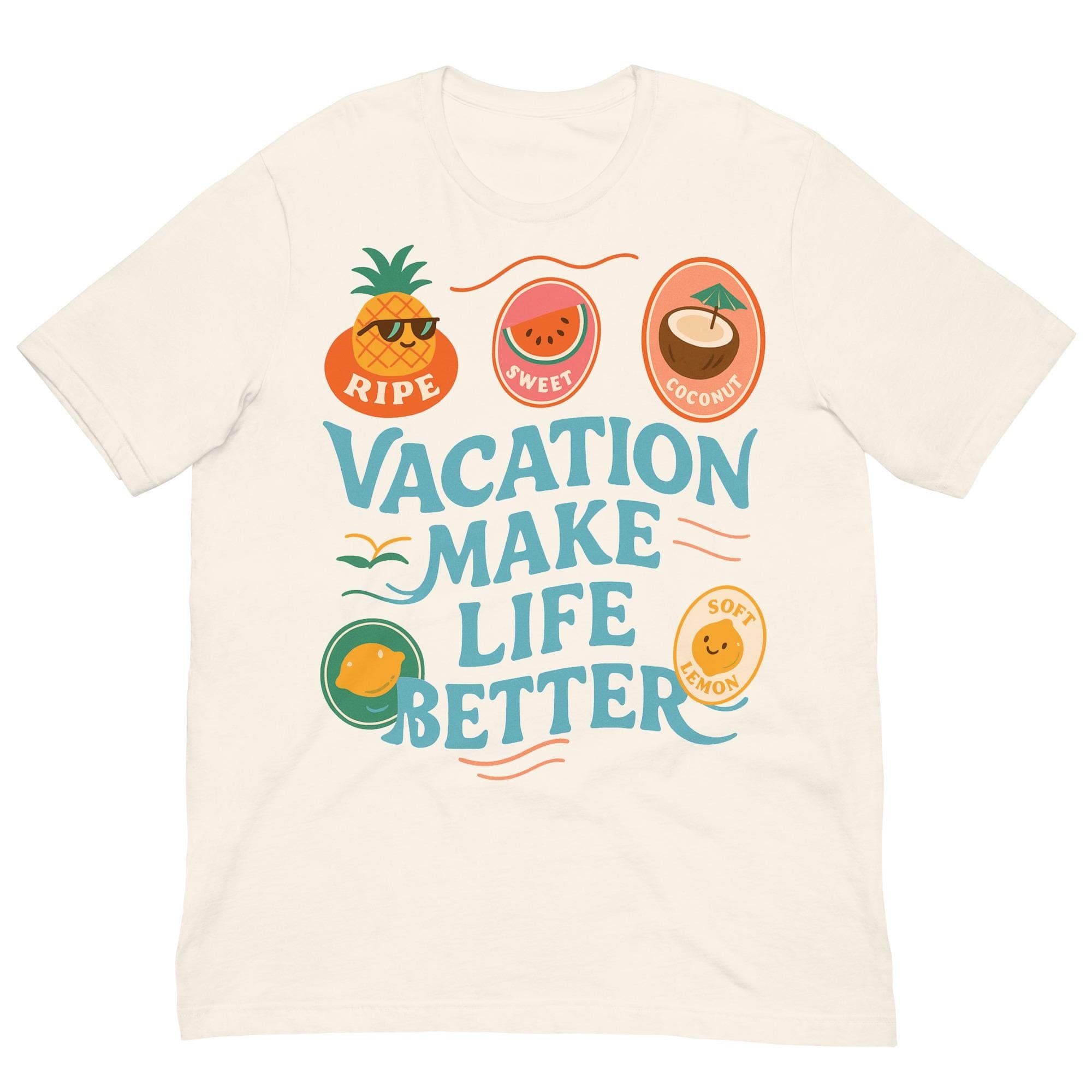 Vacation Makes Life Better T-Shirt | Summer Tropical Vibe