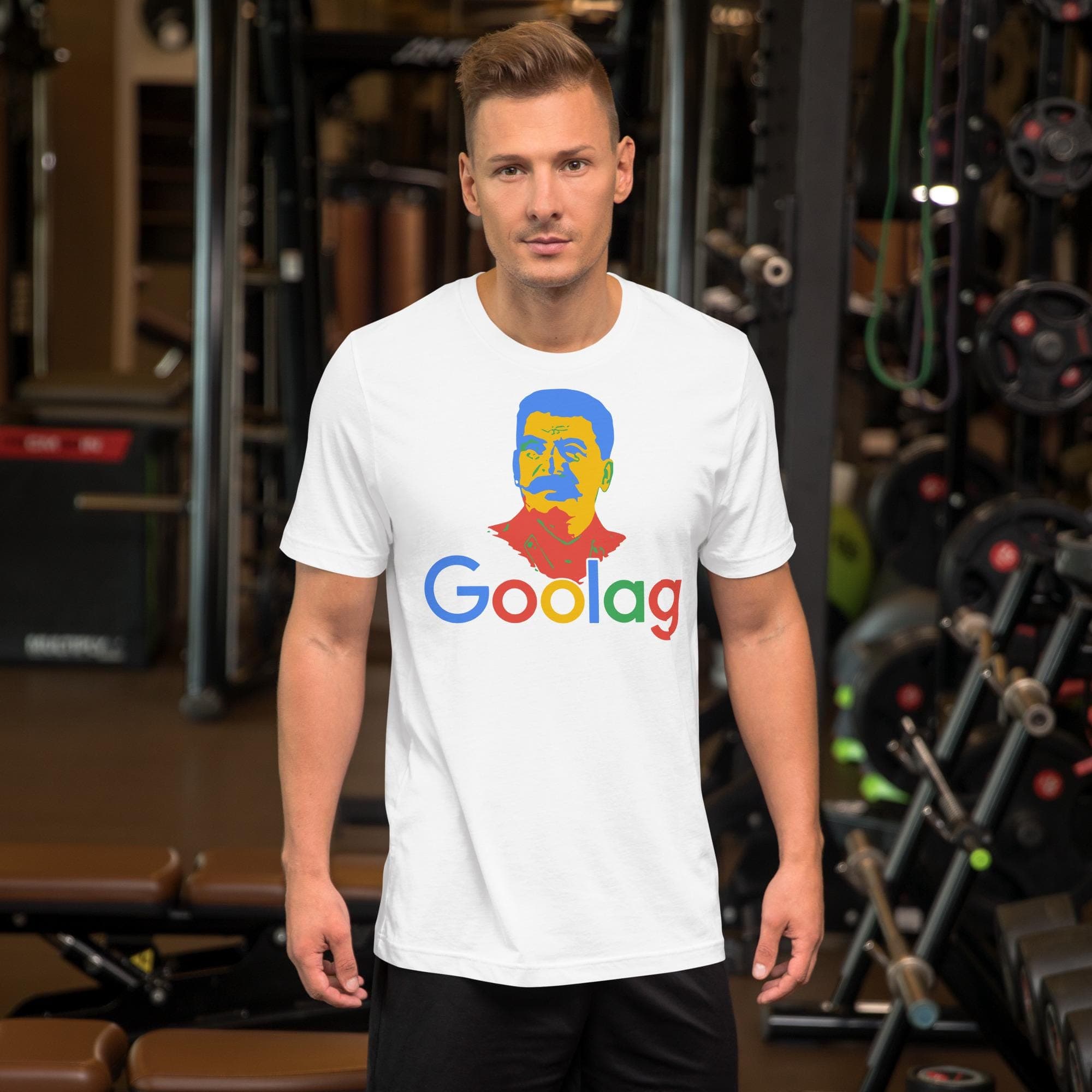 Goolag Funny soviet Era political joke free speech Stalin Raglan Unisex t-shirt