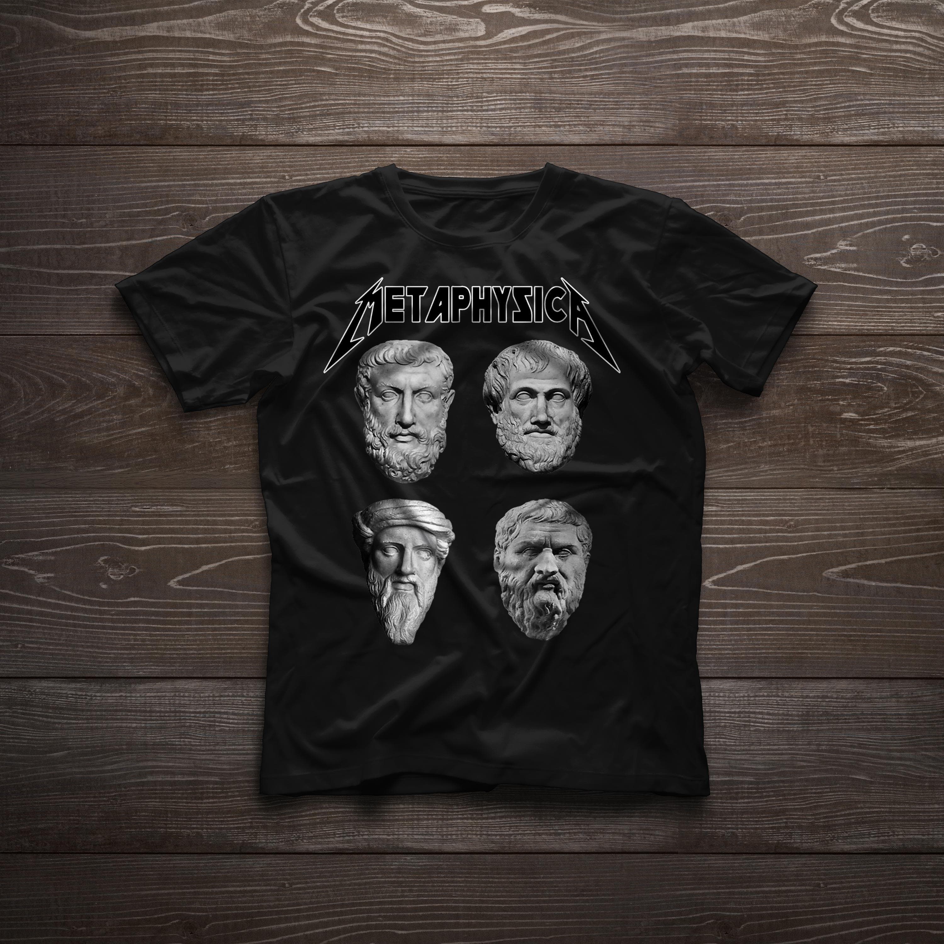 Metaphysica Socrates Plato Aristotle Philosophers Thinker Band Inspired Philosophy Unisex t-shirt