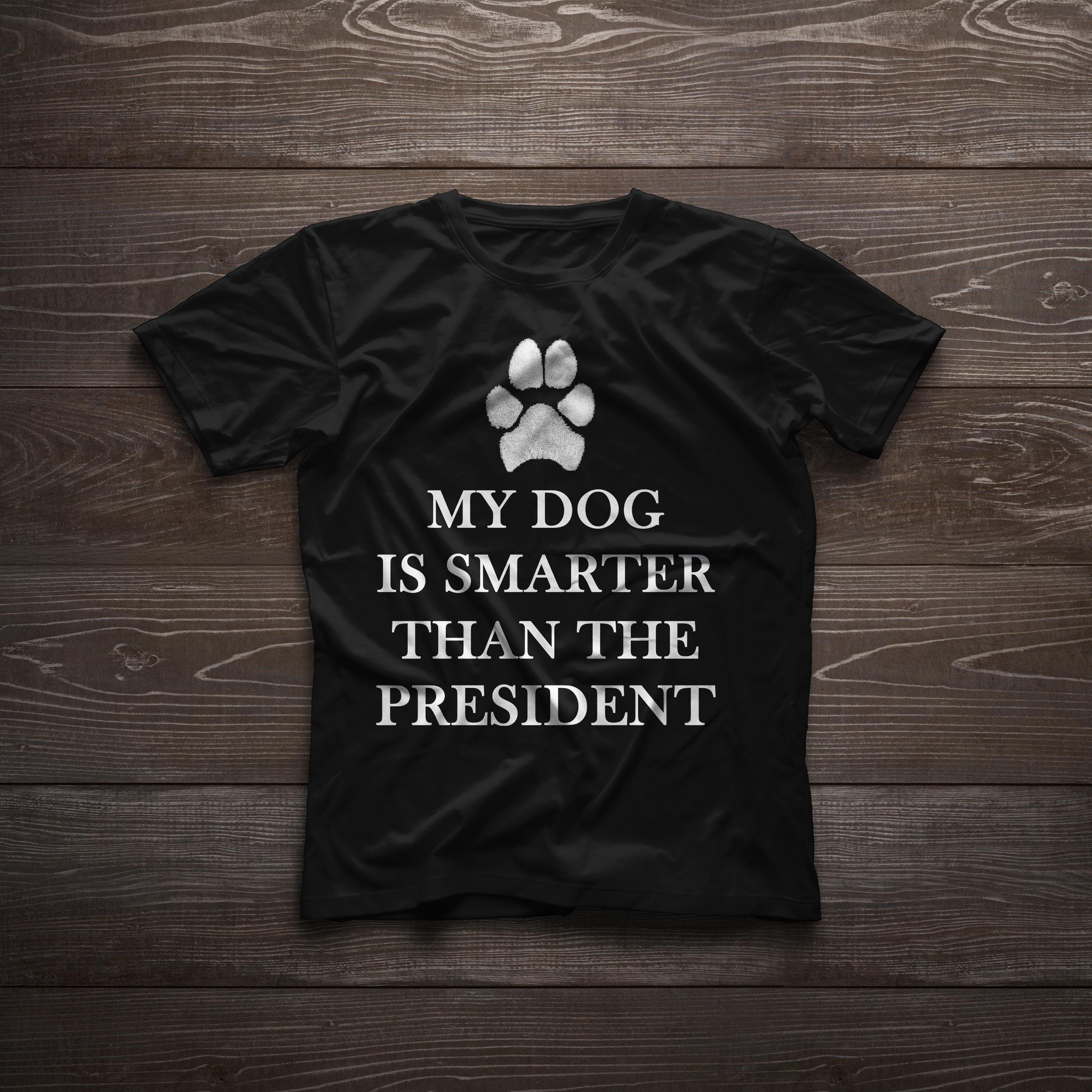 Funny Anti-Trump Dog Lover T-Shirt: Political Satire Tee