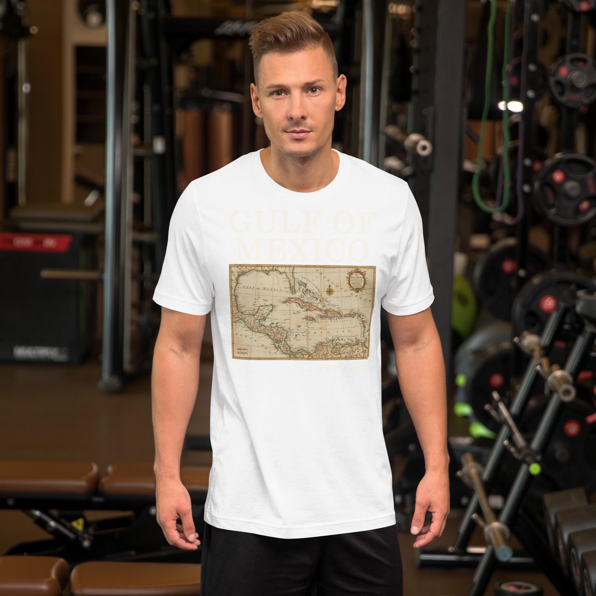 Gulf of Mexico since 1692 Historical Fact Map Mexican Gulf Anti Trump T-shirt