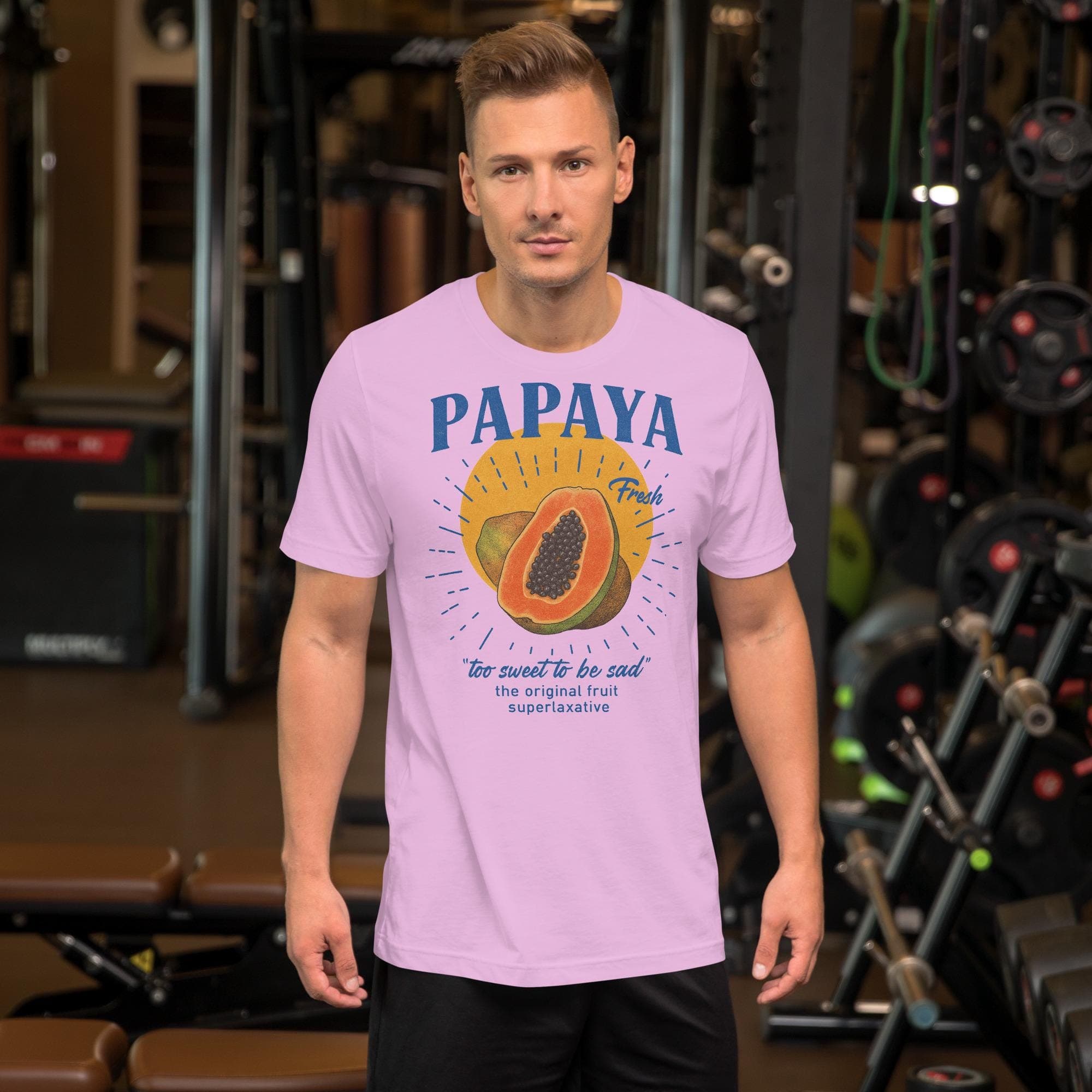 Papaya Fruit Too Sweet to be Sad Funny Laxative Summer vibe t-shirt