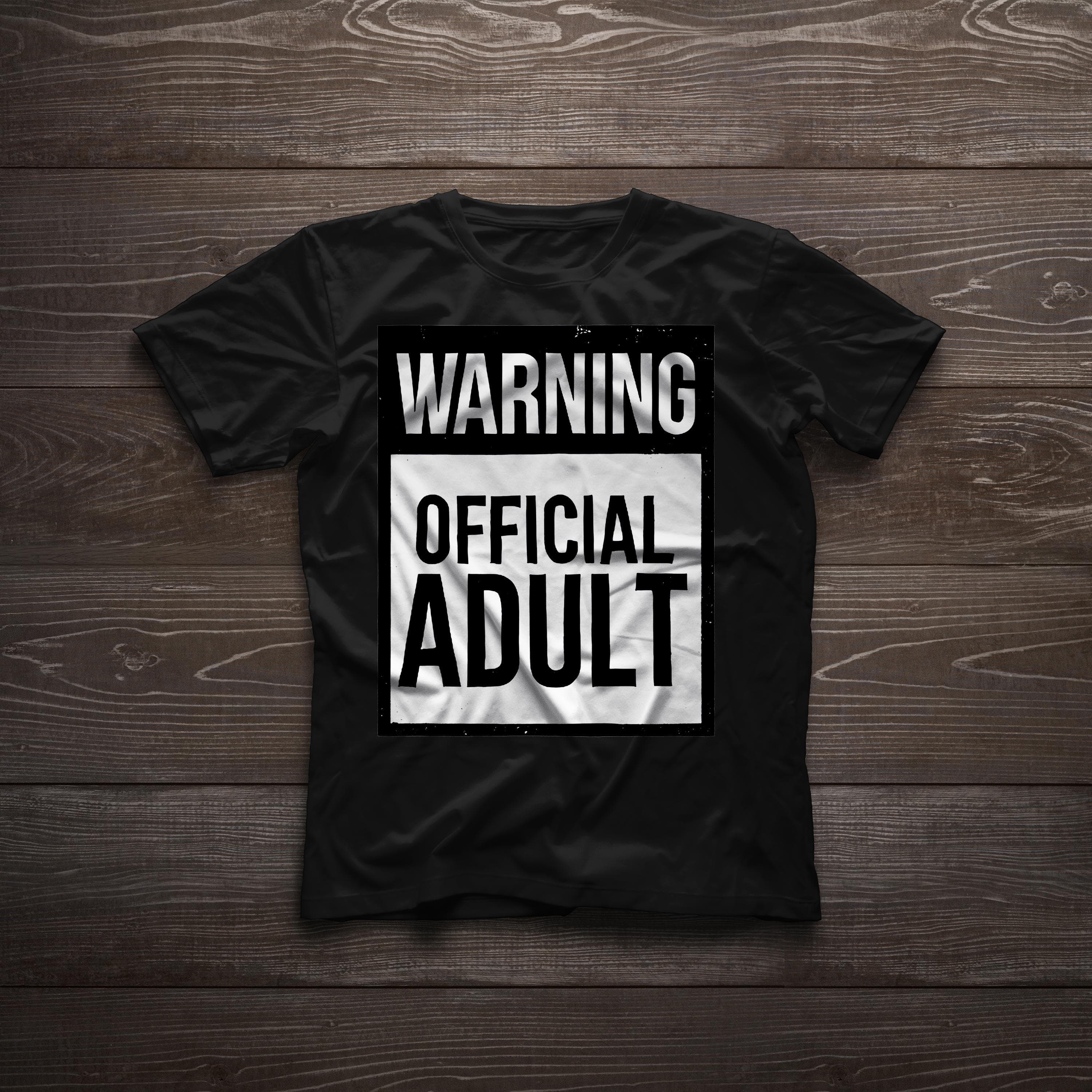 18th Birthday Warning Official Adult 18 Years Old Celebration Unisex t-shirt