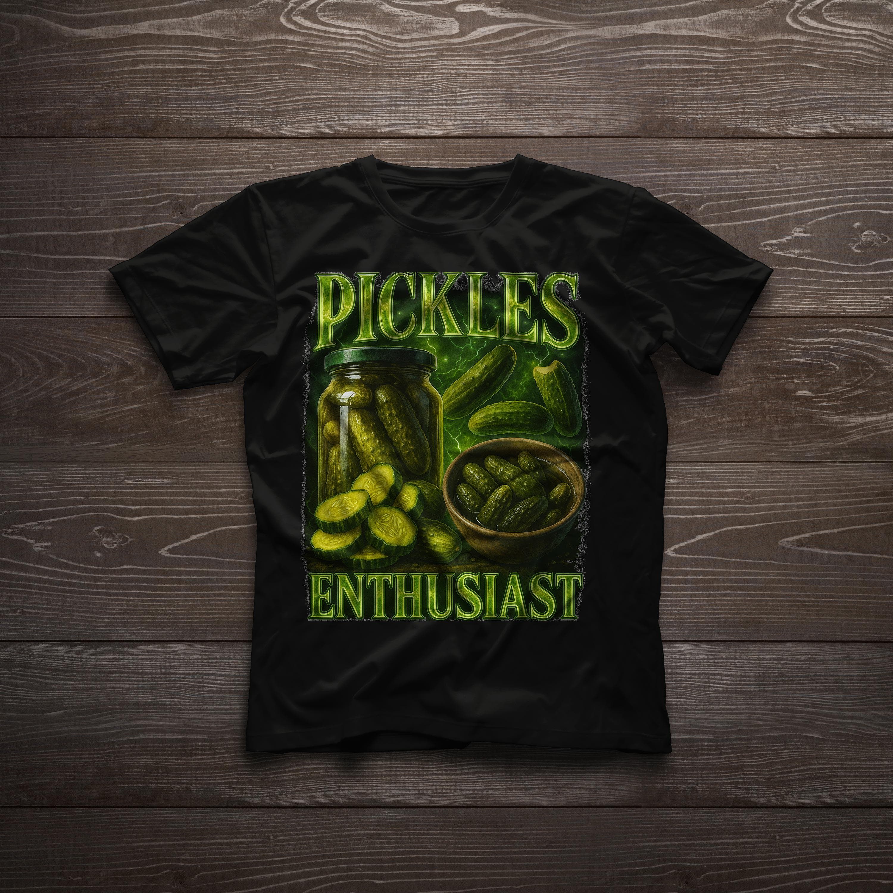 Pickles Enthusiast T-Shirt | Funny Vintage Bootleg Style