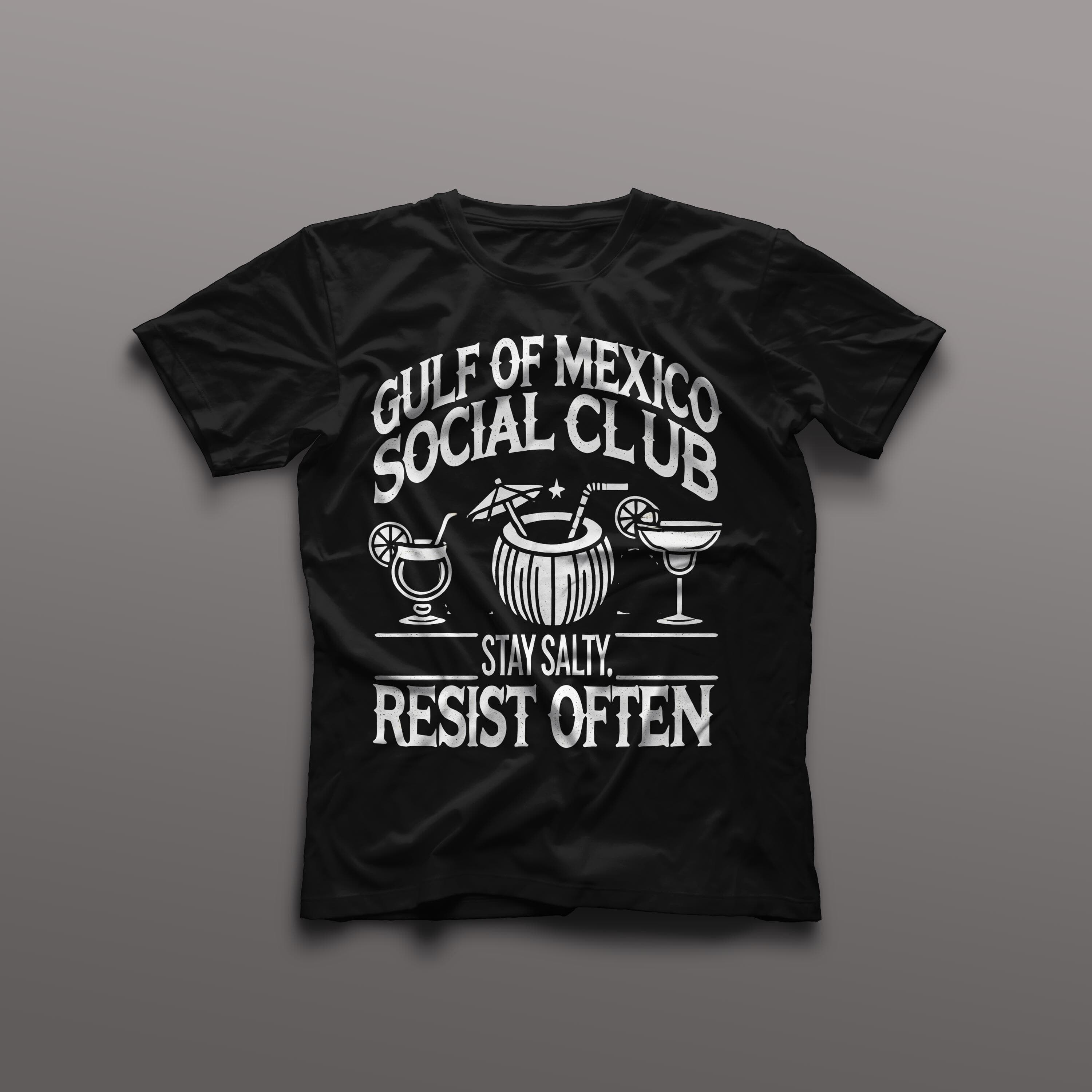Gulf of Mexico Social Club Resist Often Progressive Liberal Anti Trump t-shirt